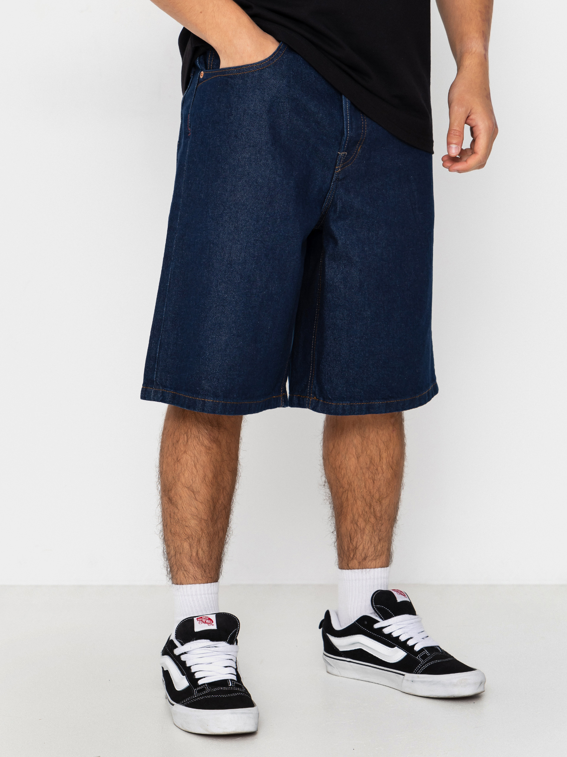 Rövidnadrág Vans Lx Check 5 Baggy Denim (dark rinse)