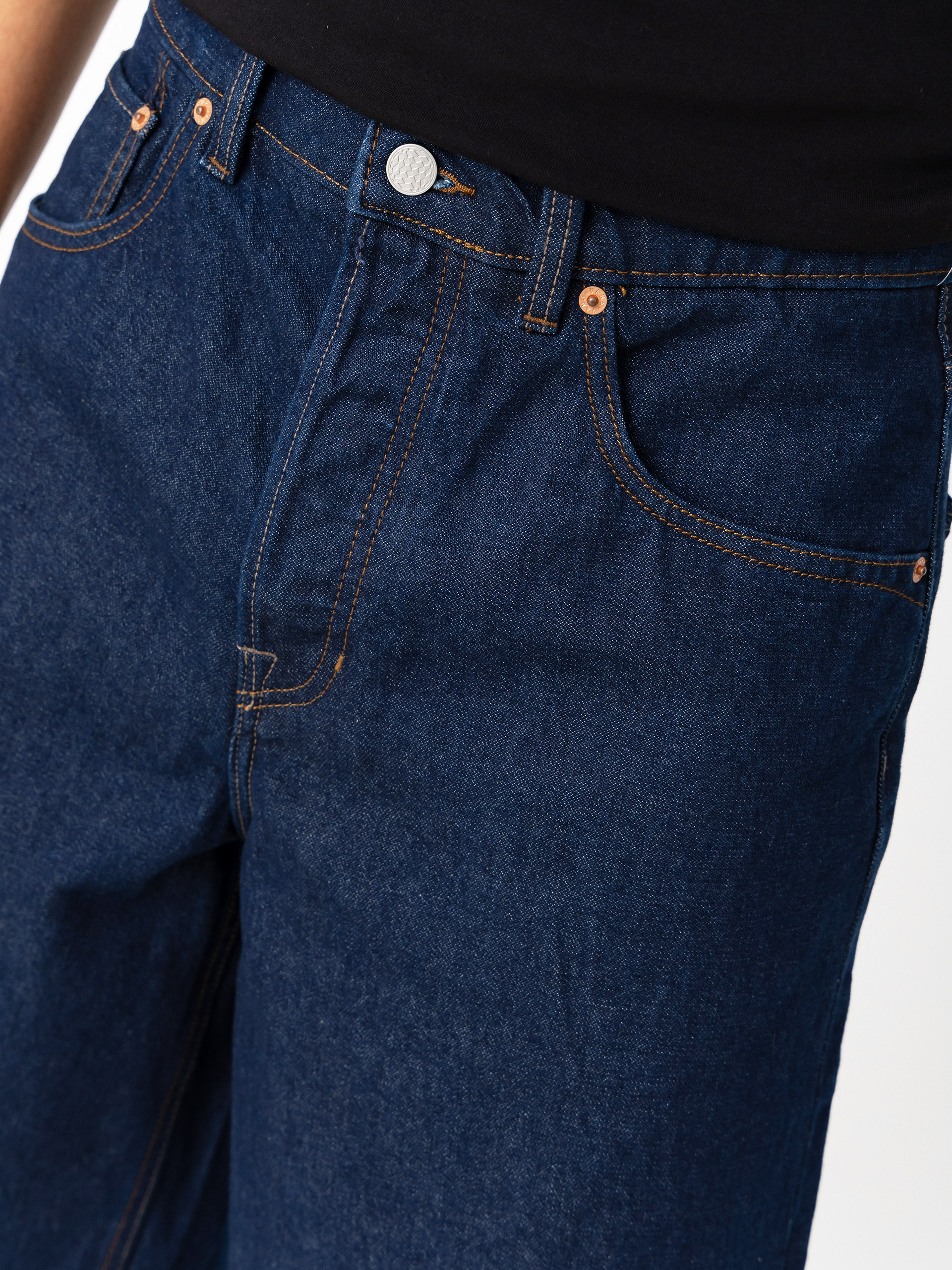 Rövidnadrág Vans Lx Check 5 Baggy Denim (dark rinse)