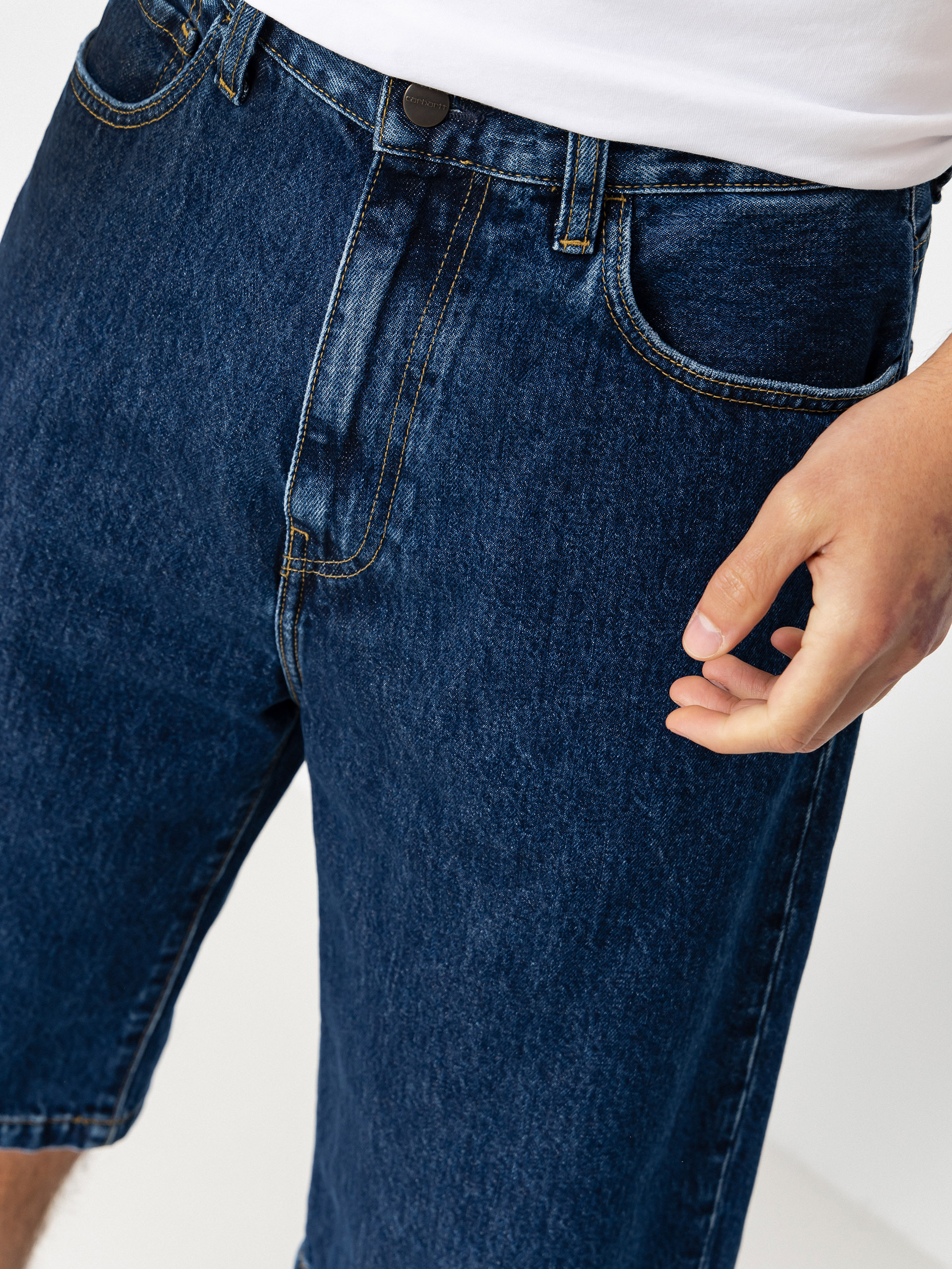 Rövidnadrág Carhartt WIP Langdon (blue stone washed)