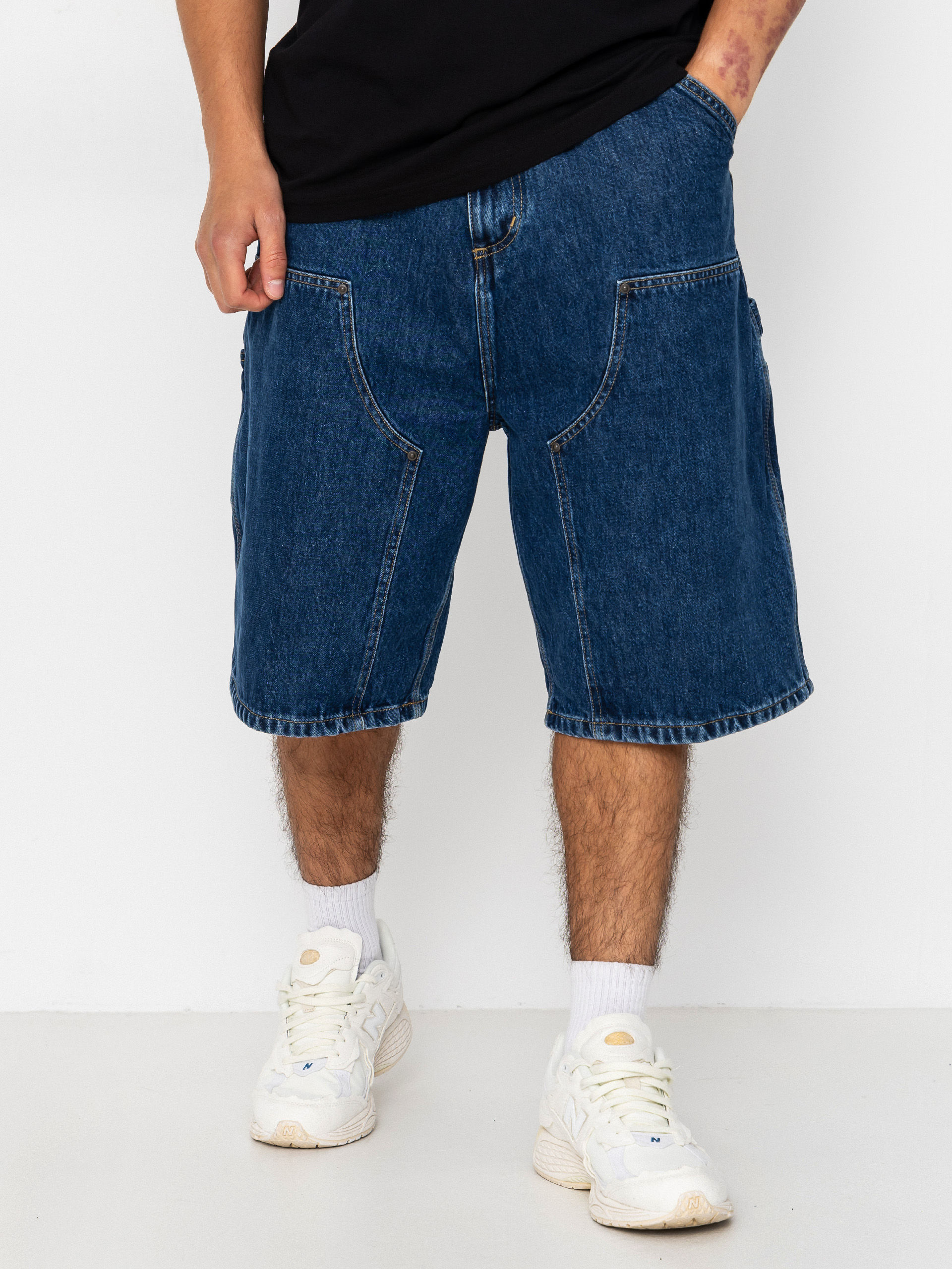 Rövidnadrág Carhartt WIP OG Double Knee (blue stone washed)