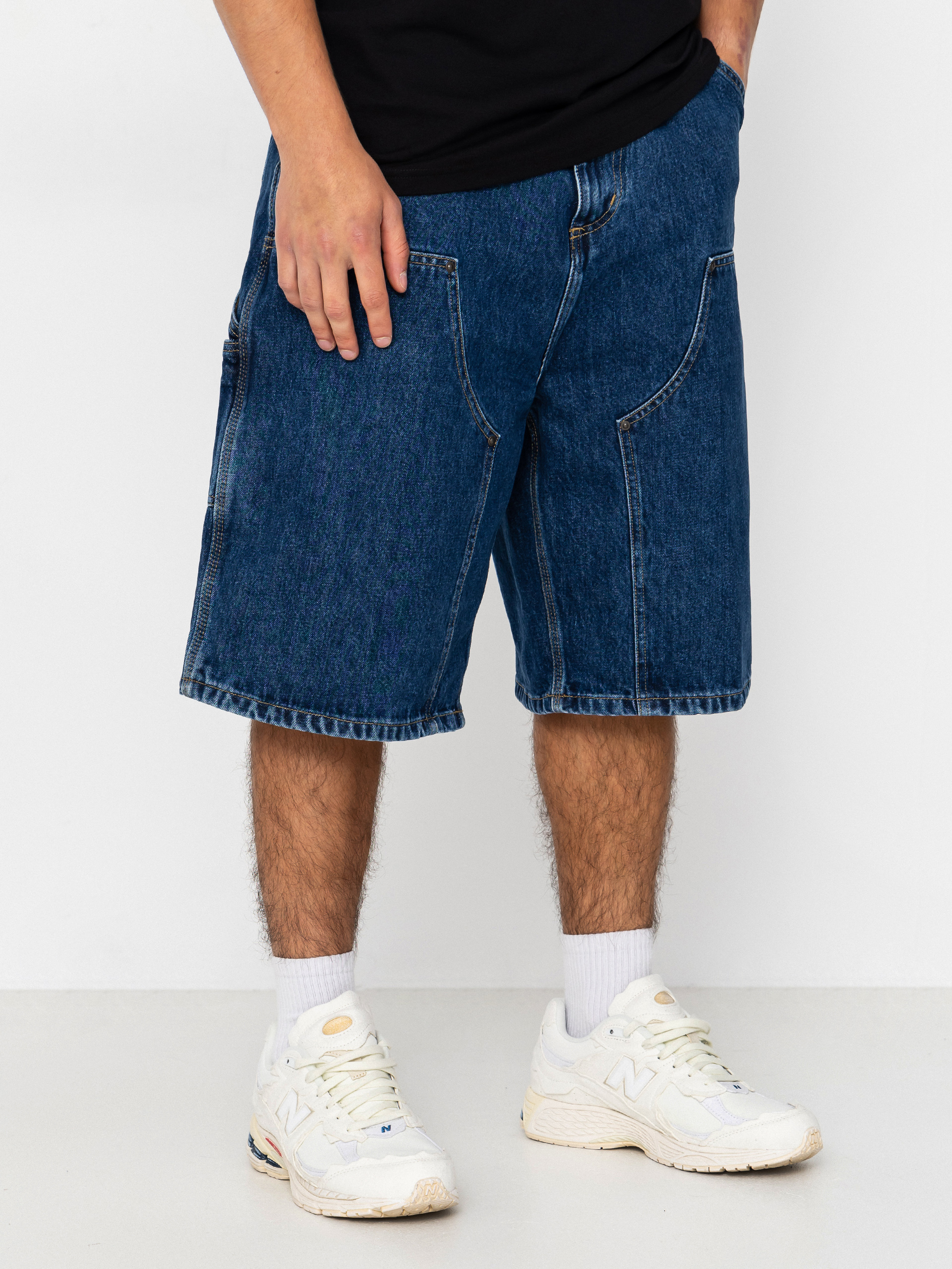 Rövidnadrág Carhartt WIP OG Double Knee (blue stone washed)