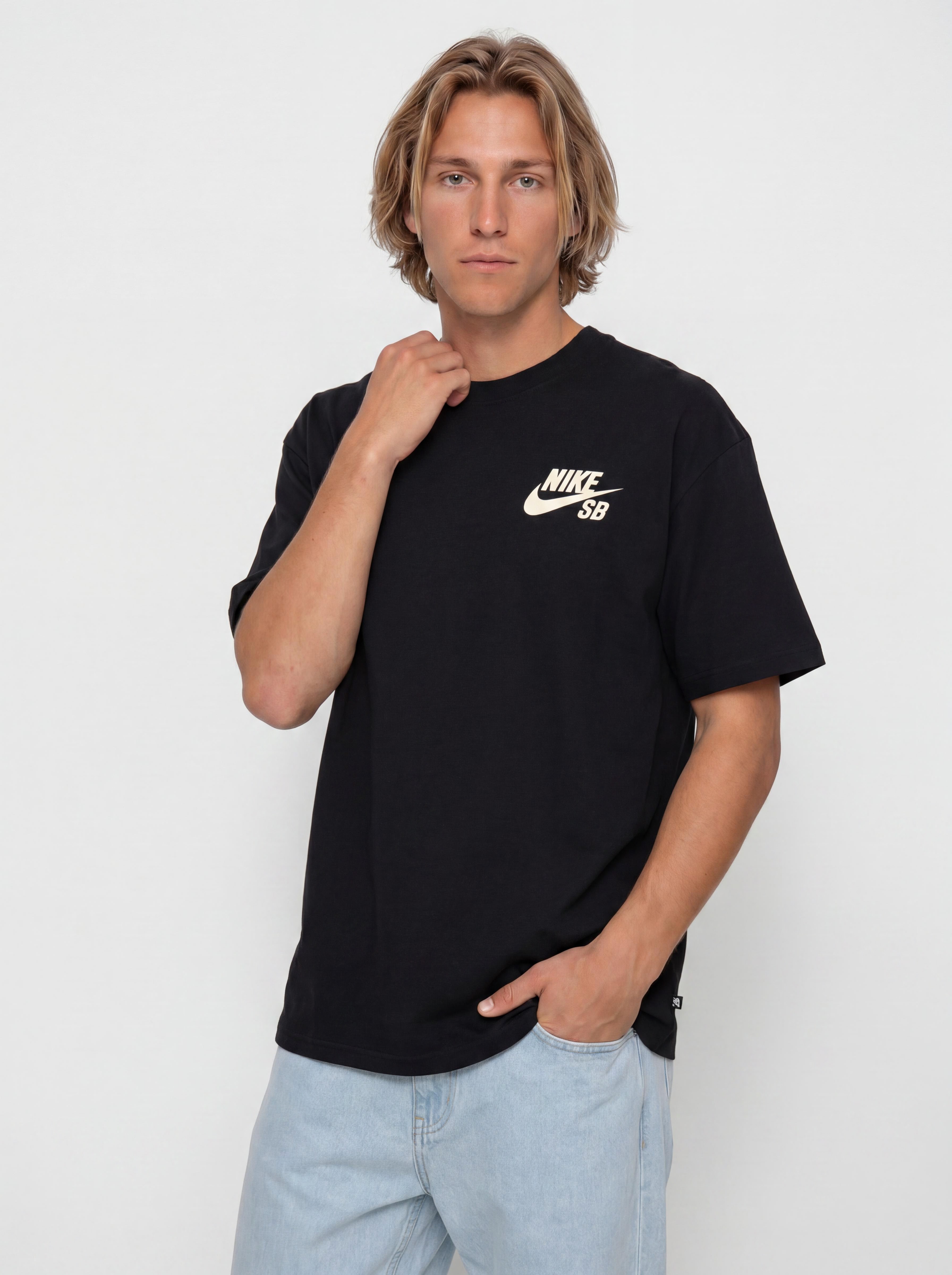 Nike SB Logo Póló (black/coconut milk)