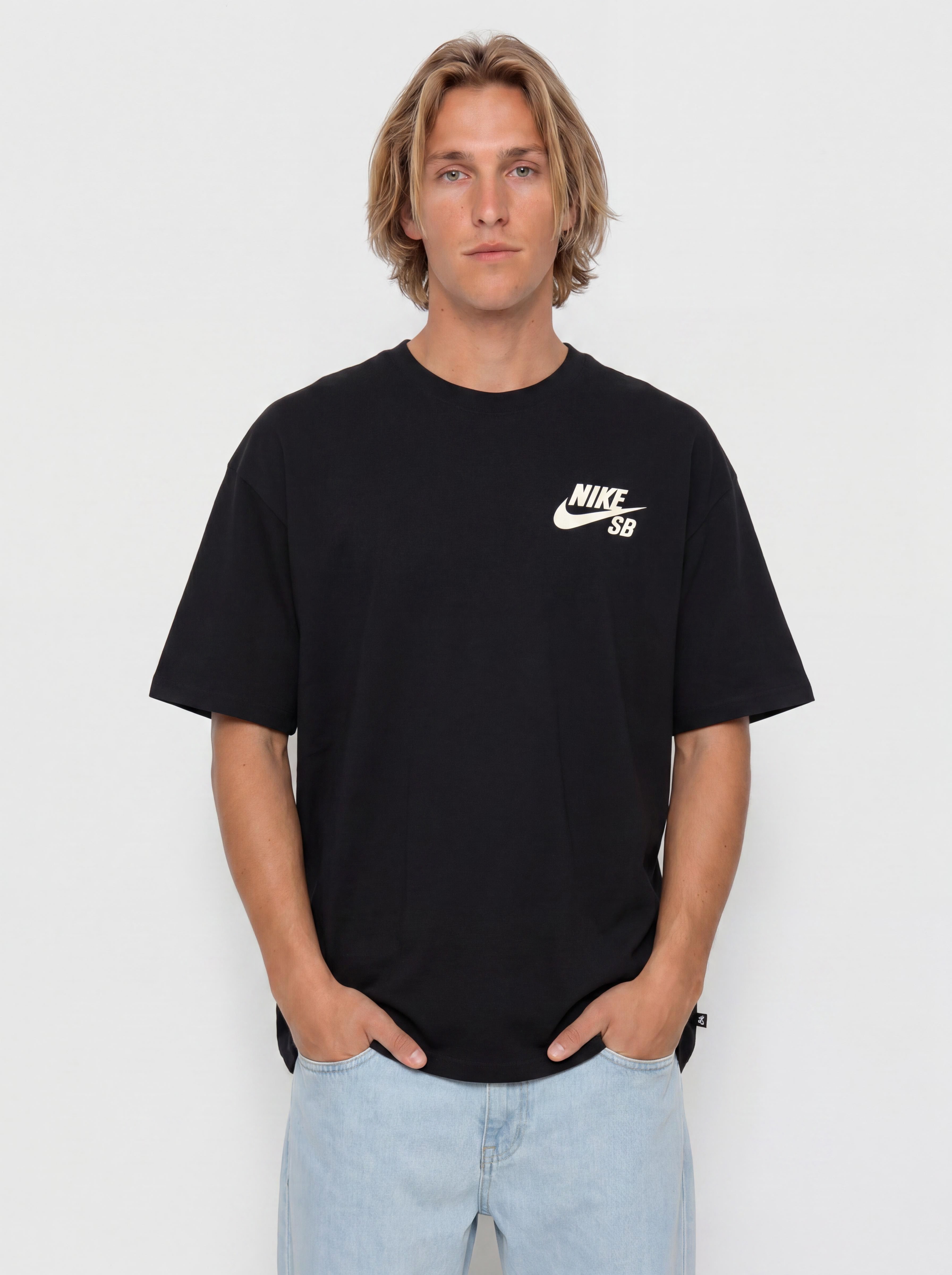 Nike SB Logo Póló (black/coconut milk)