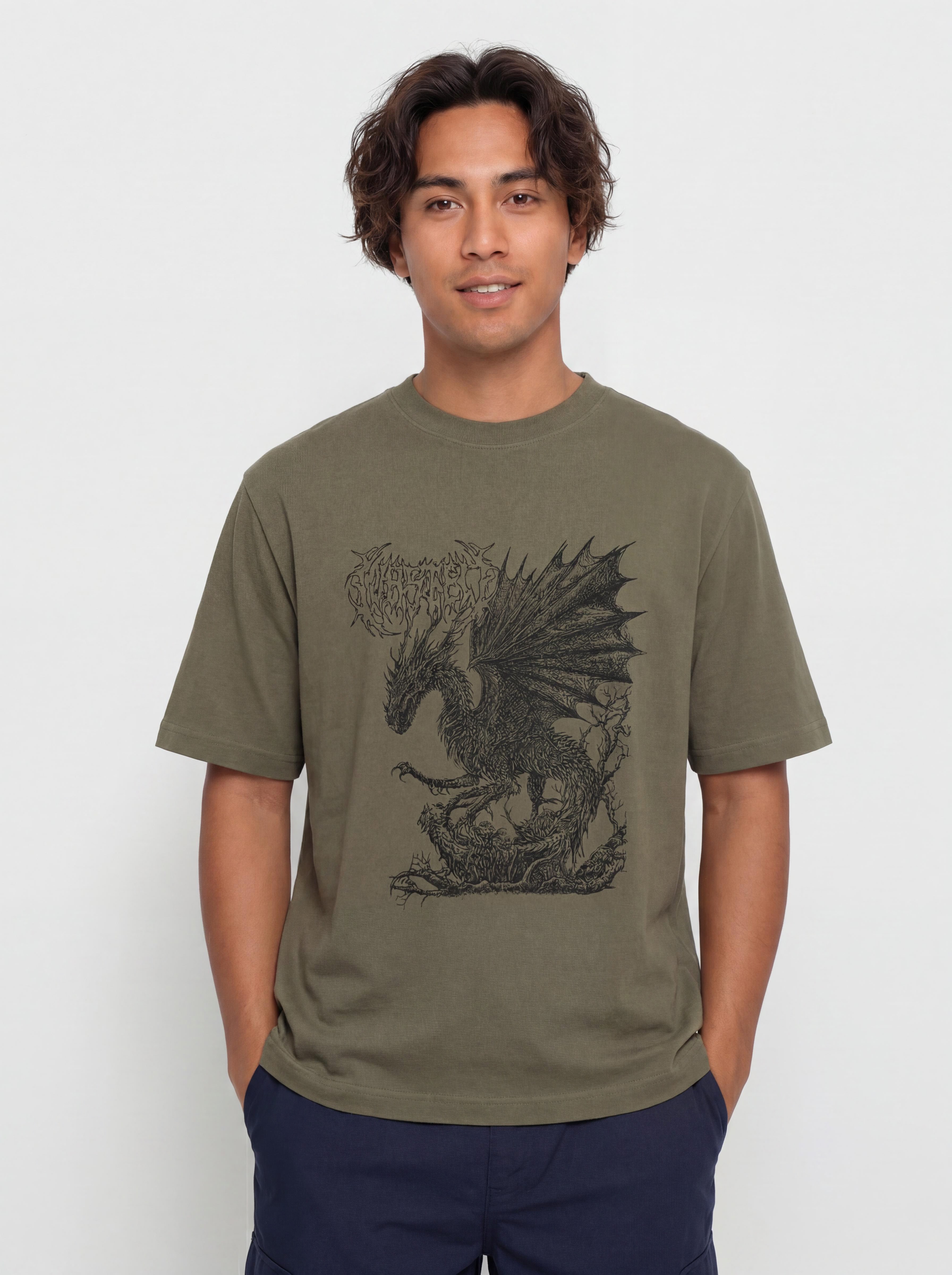 Póló Wasted Paris Balaur (olive khaki)