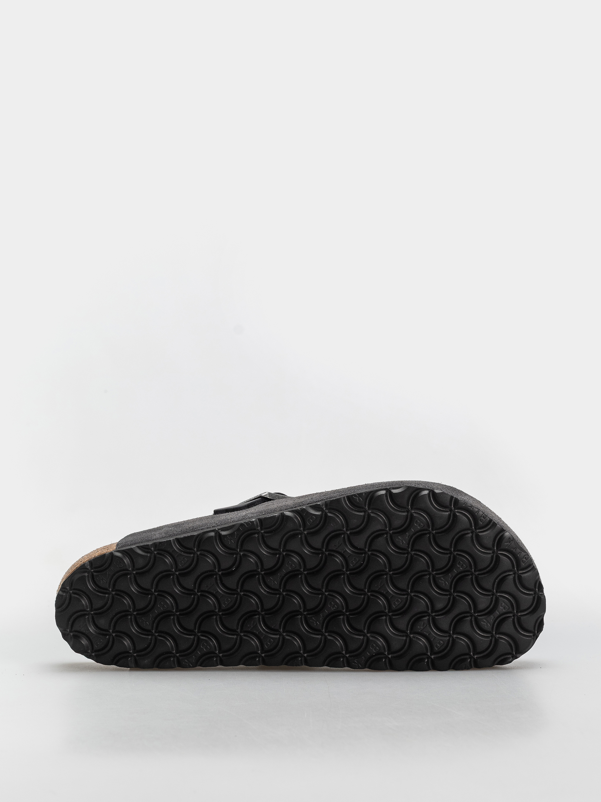 Birkenstock Boston Mixed Leather Regular Flip-flop papucsok (charcoal)