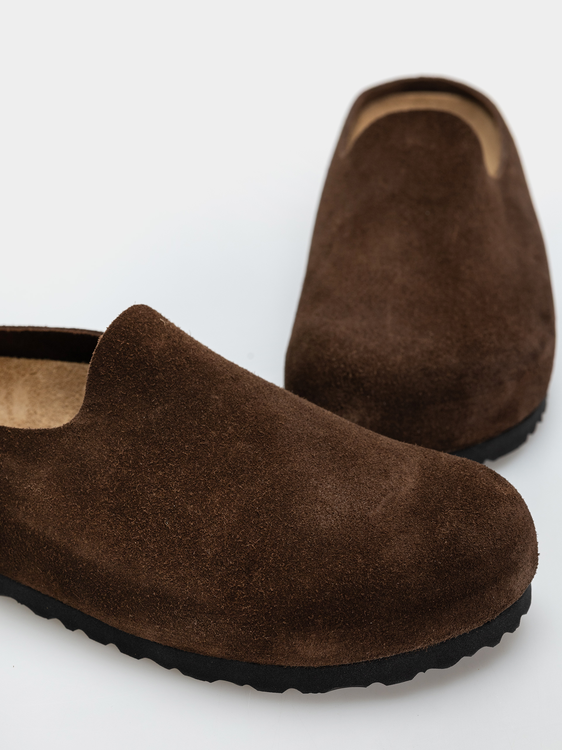 Birkenstock Amsterdam Wrapped Suede Leather Narrow Flip-flop papucsok (carafe)
