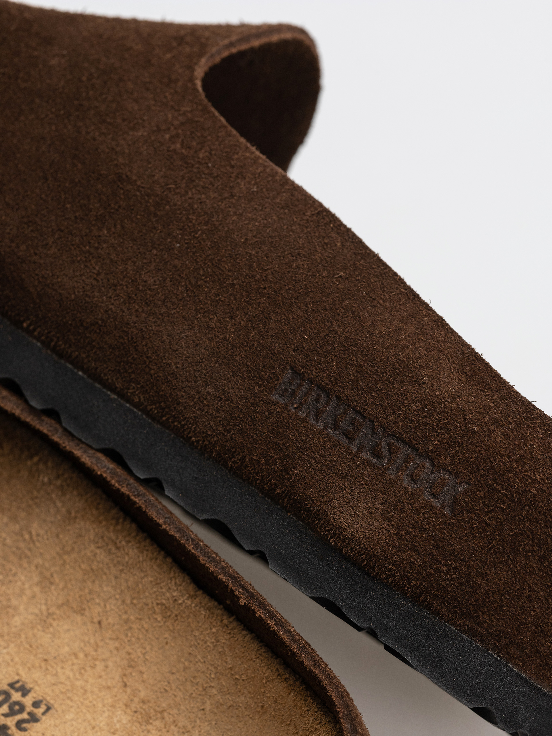 Birkenstock Amsterdam Wrapped Suede Leather Narrow Flip-flop papucsok (carafe)