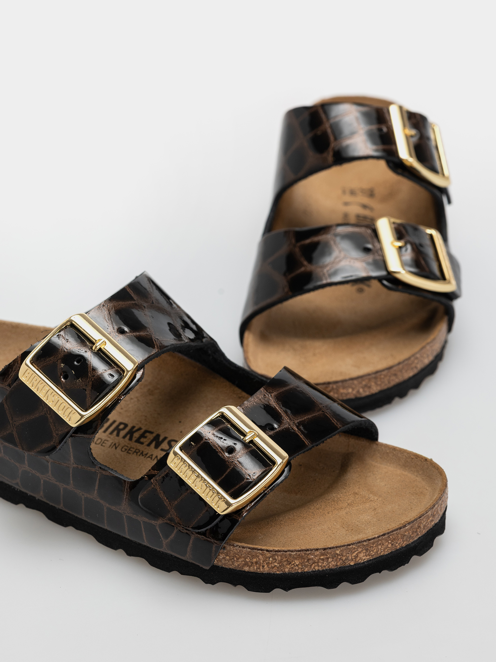 Birkenstock Arizona Leather Narrow Wmn Flip-flop papucsok (emboss leather black)