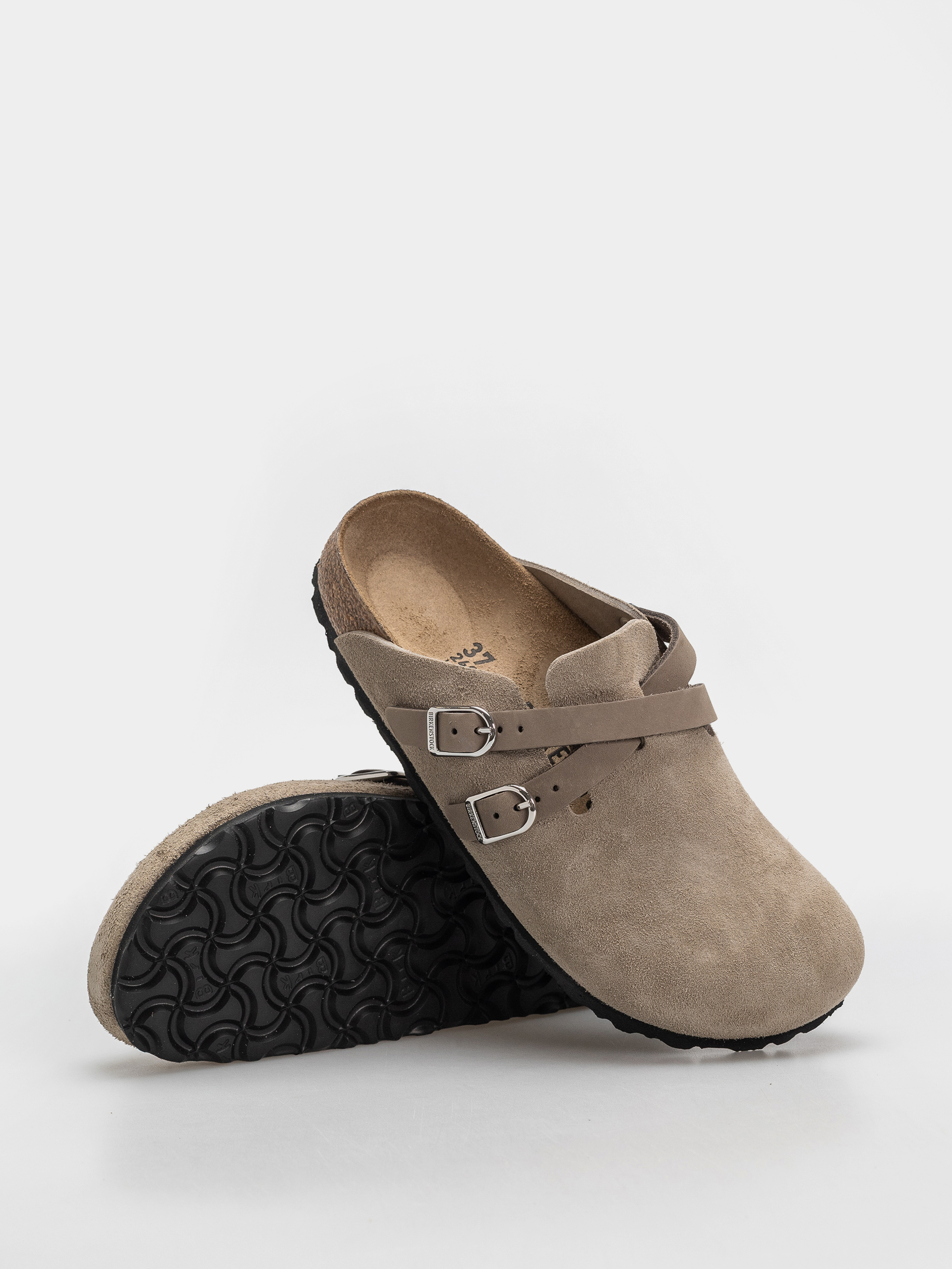 Birkenstock Blair Suede Leather Narrow Wmn Flip-flop papucsok (taupe)