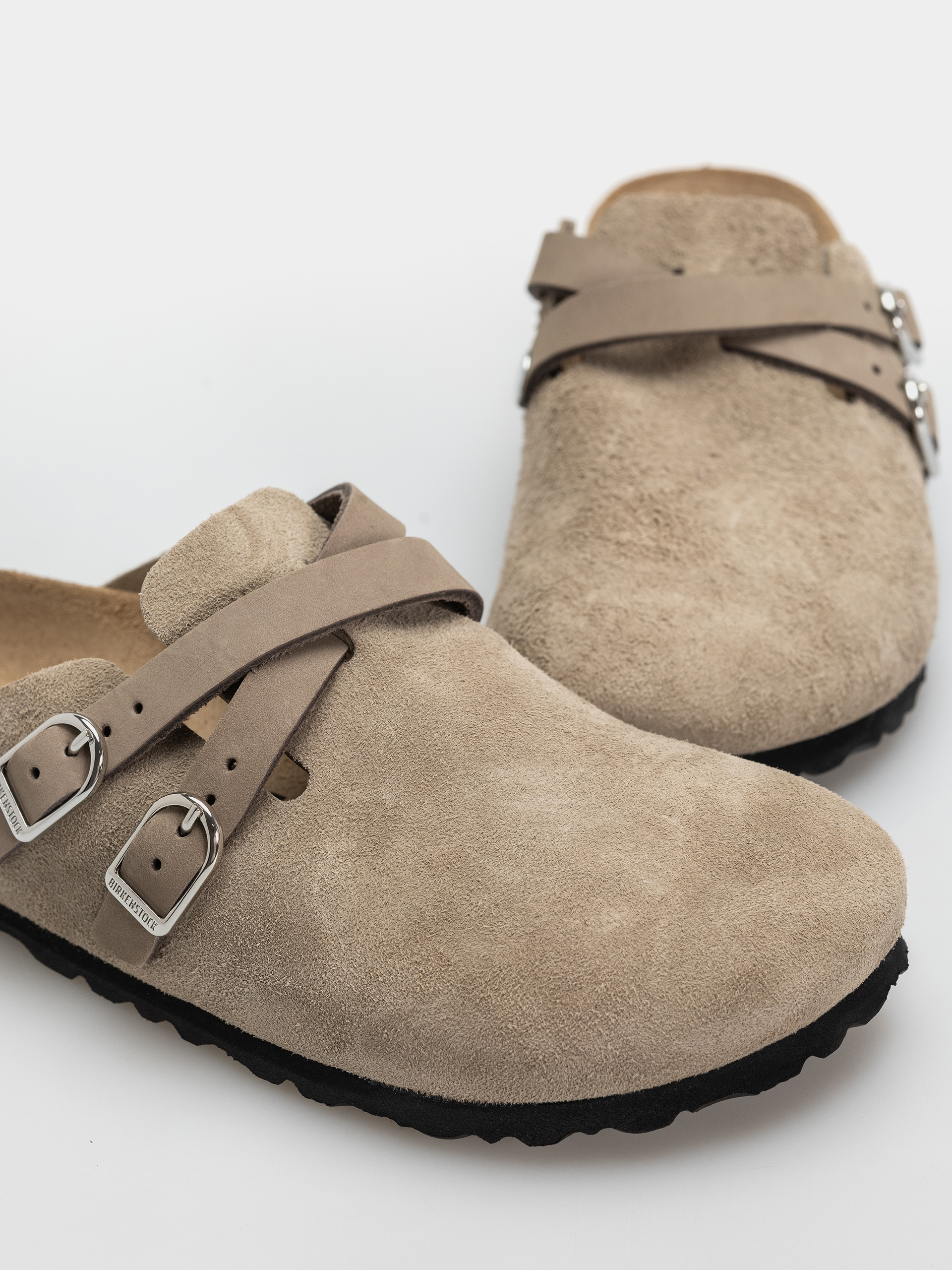 Birkenstock Blair Suede Leather Narrow Wmn Flip-flop papucsok (taupe)