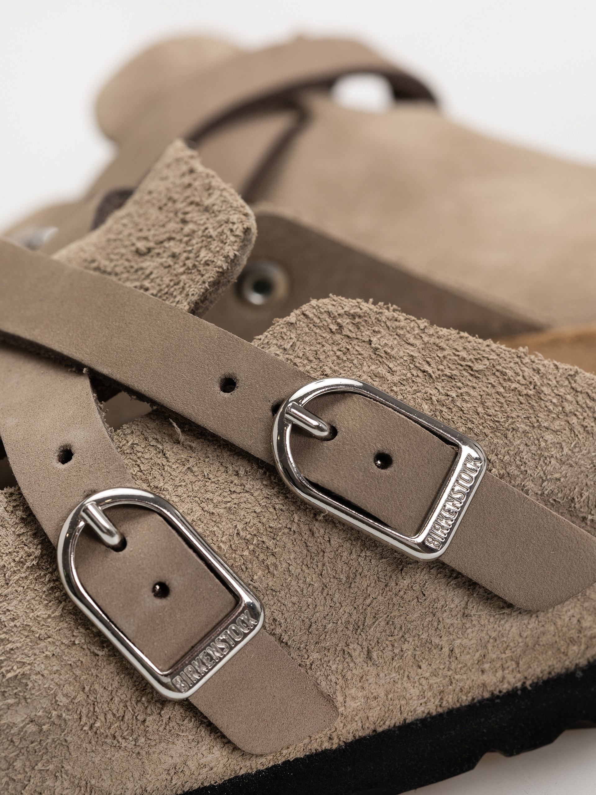 Birkenstock Blair Suede Leather Narrow Wmn Flip-flop papucsok (taupe)