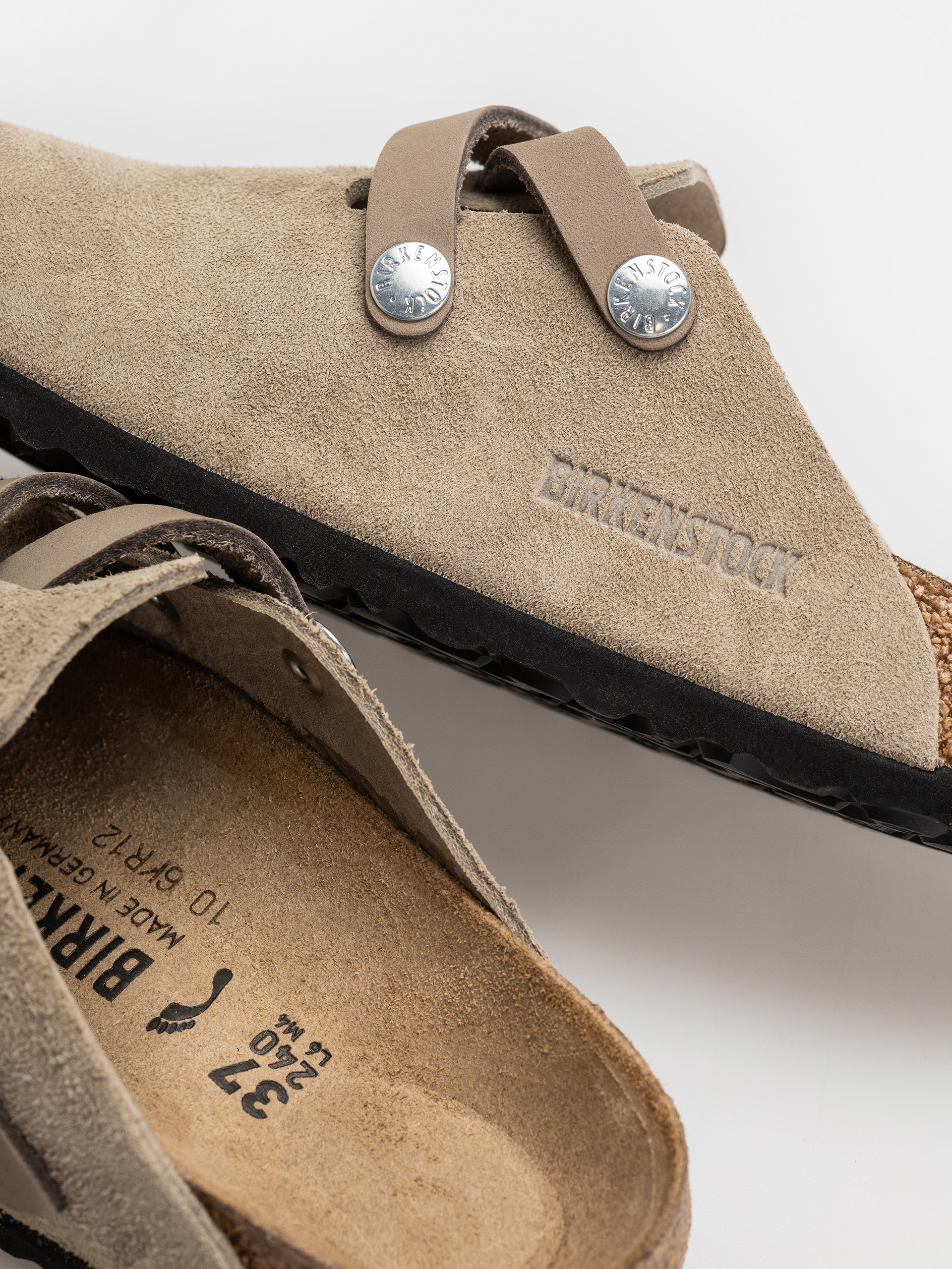 Birkenstock Blair Suede Leather Narrow Wmn Flip-flop papucsok (taupe)