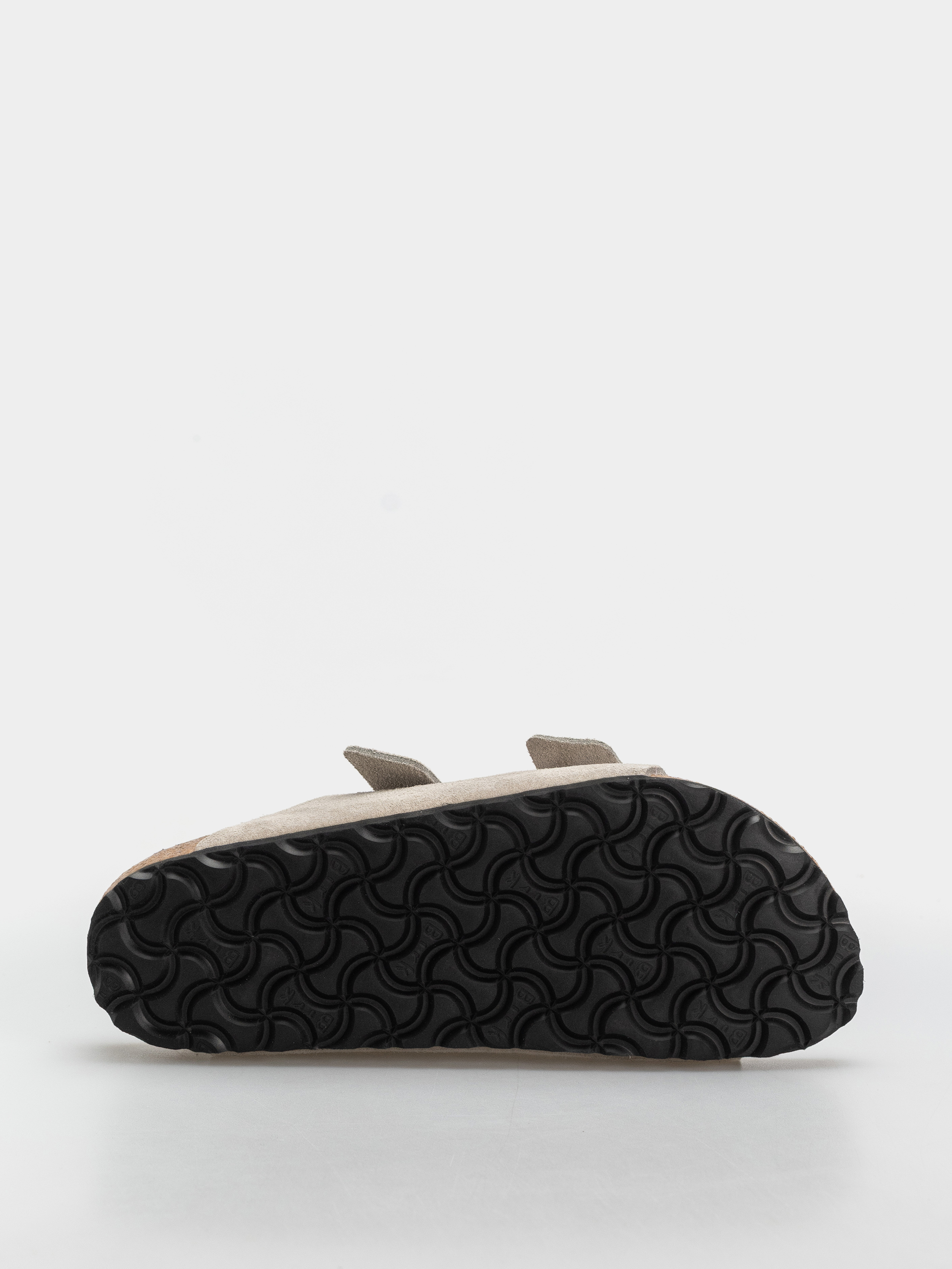 Birkenstock Arizona Suede Leather Cushion Buckle Narrow Wmn Flip-flop papucsok (oyster)