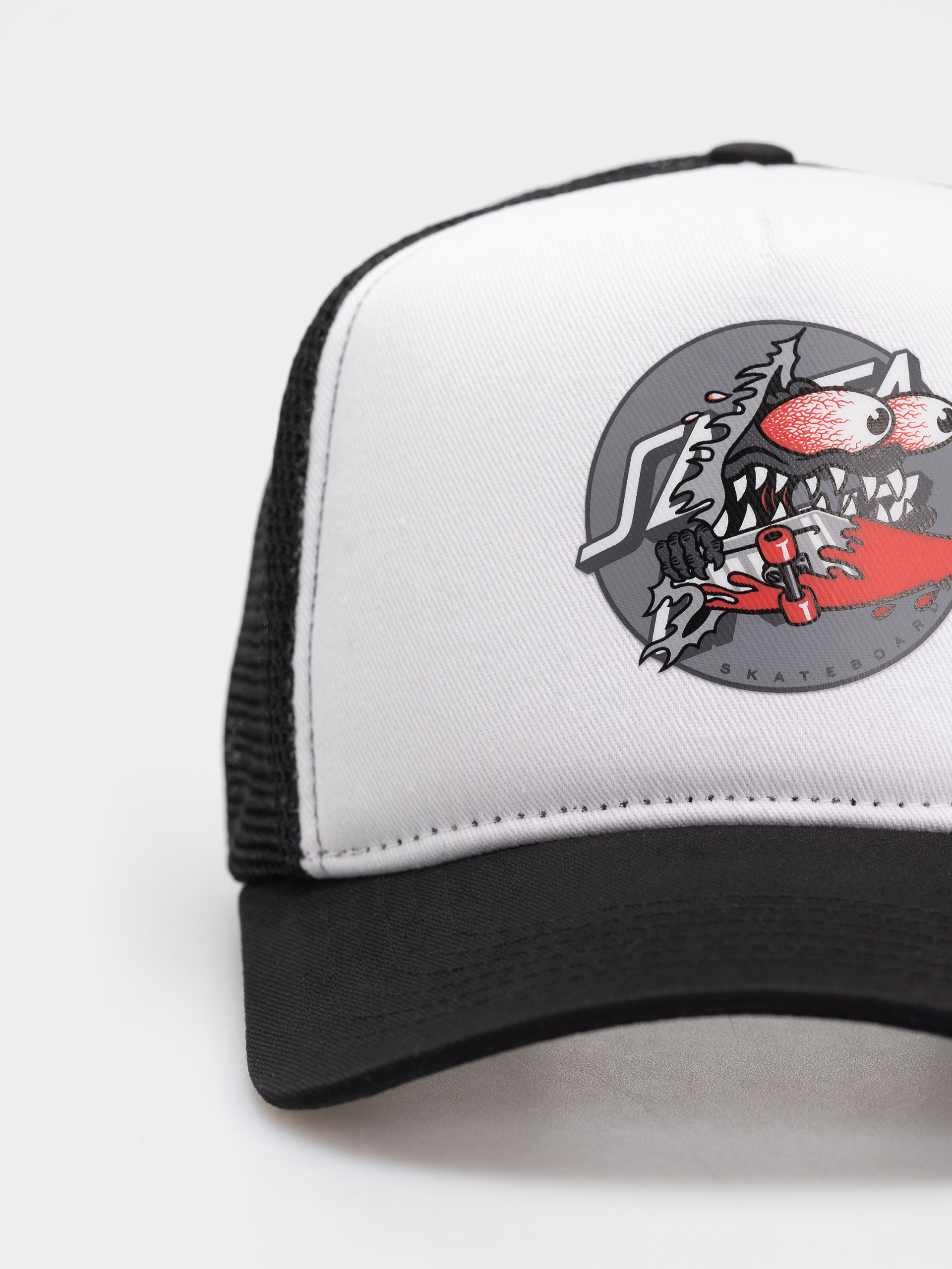 Santa Cruz Meek Slashed Dot Baseball sapka (black/white)