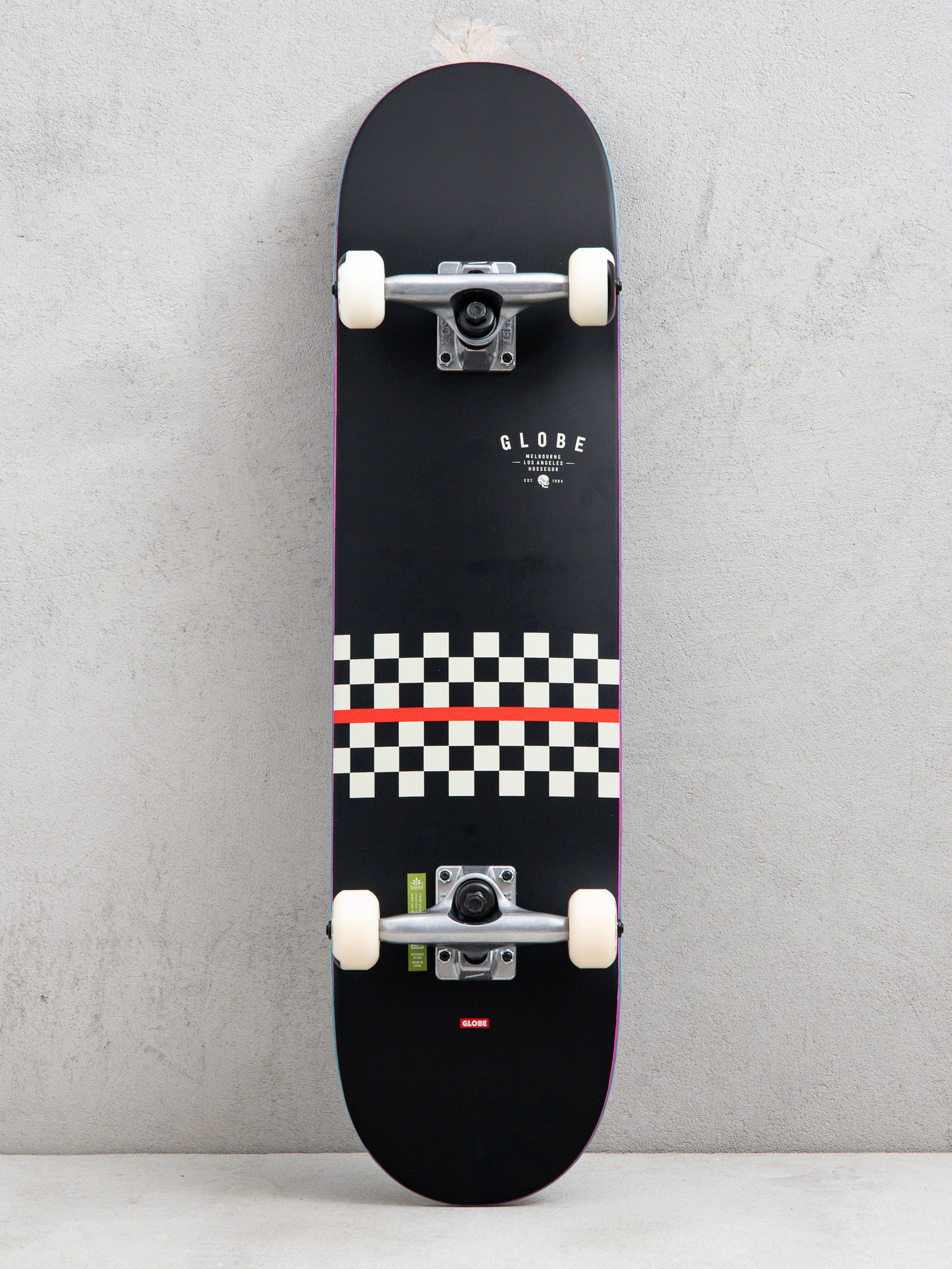 Globe G1 Full On Boxed Komplett gördeszka (black/white/redline)