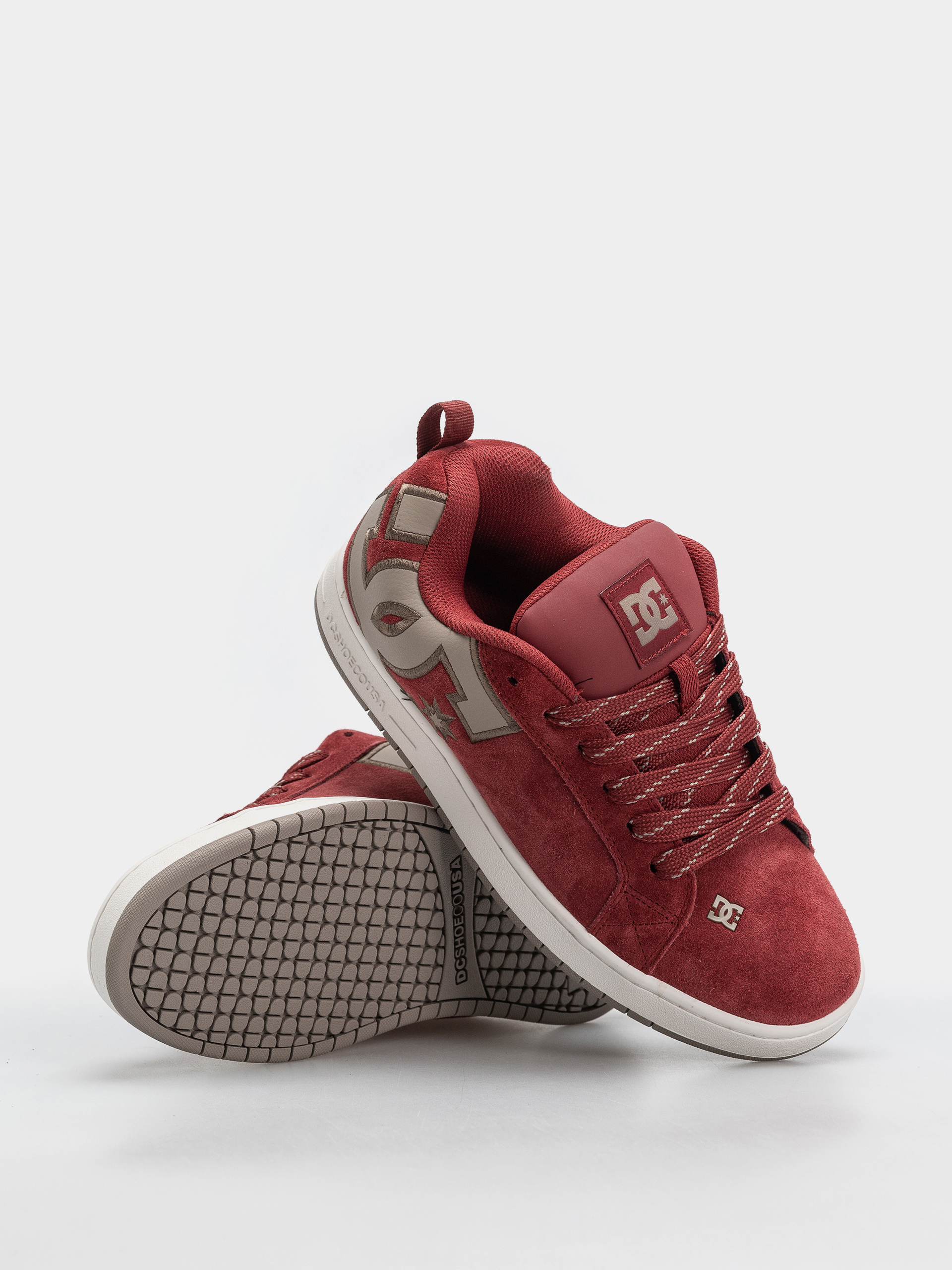 DC Court Graffik Se Cipők (brick red/warm taupe/off white)