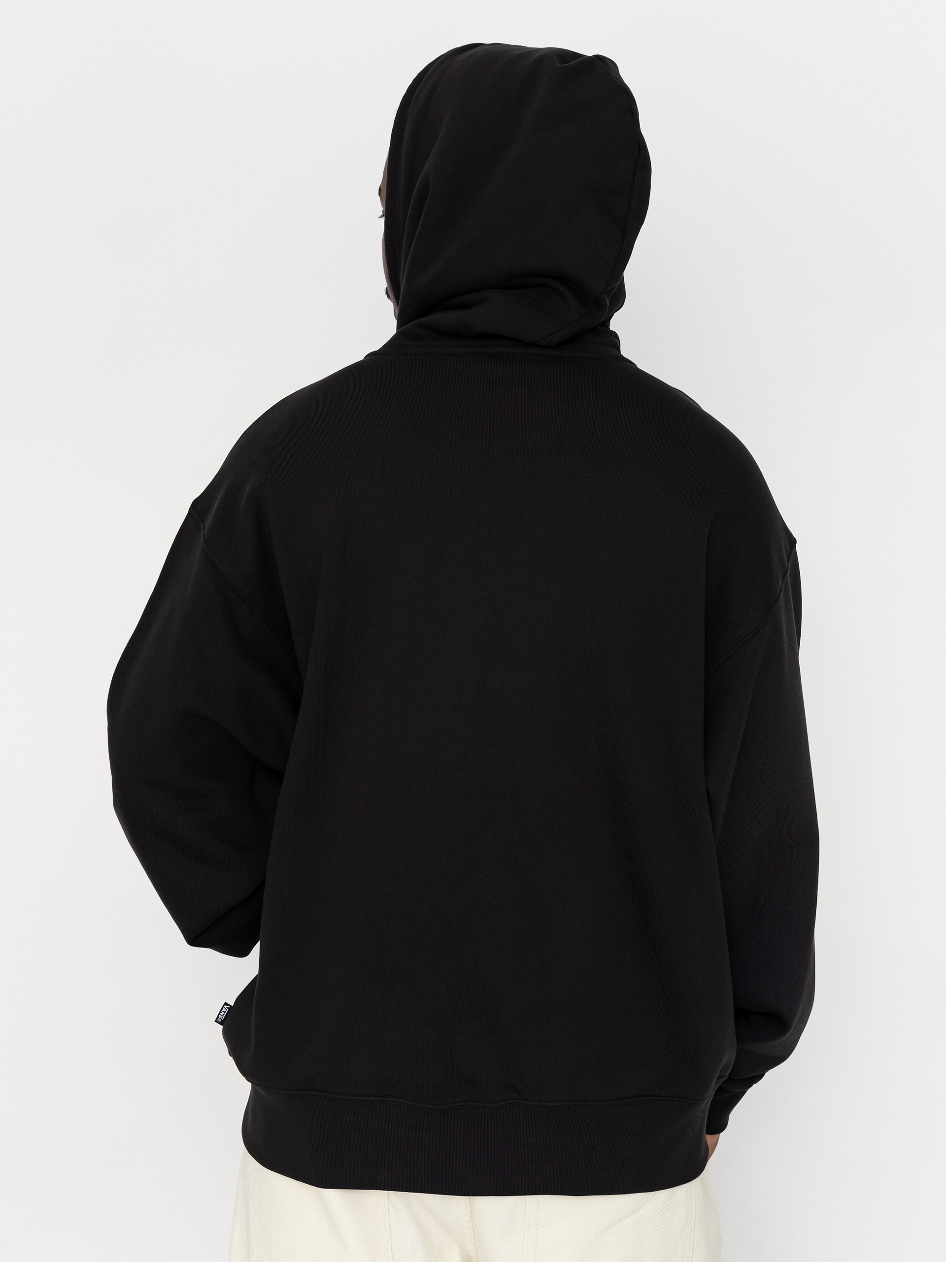 Kapucnis pulóver Vans Left Chest II HD (black)