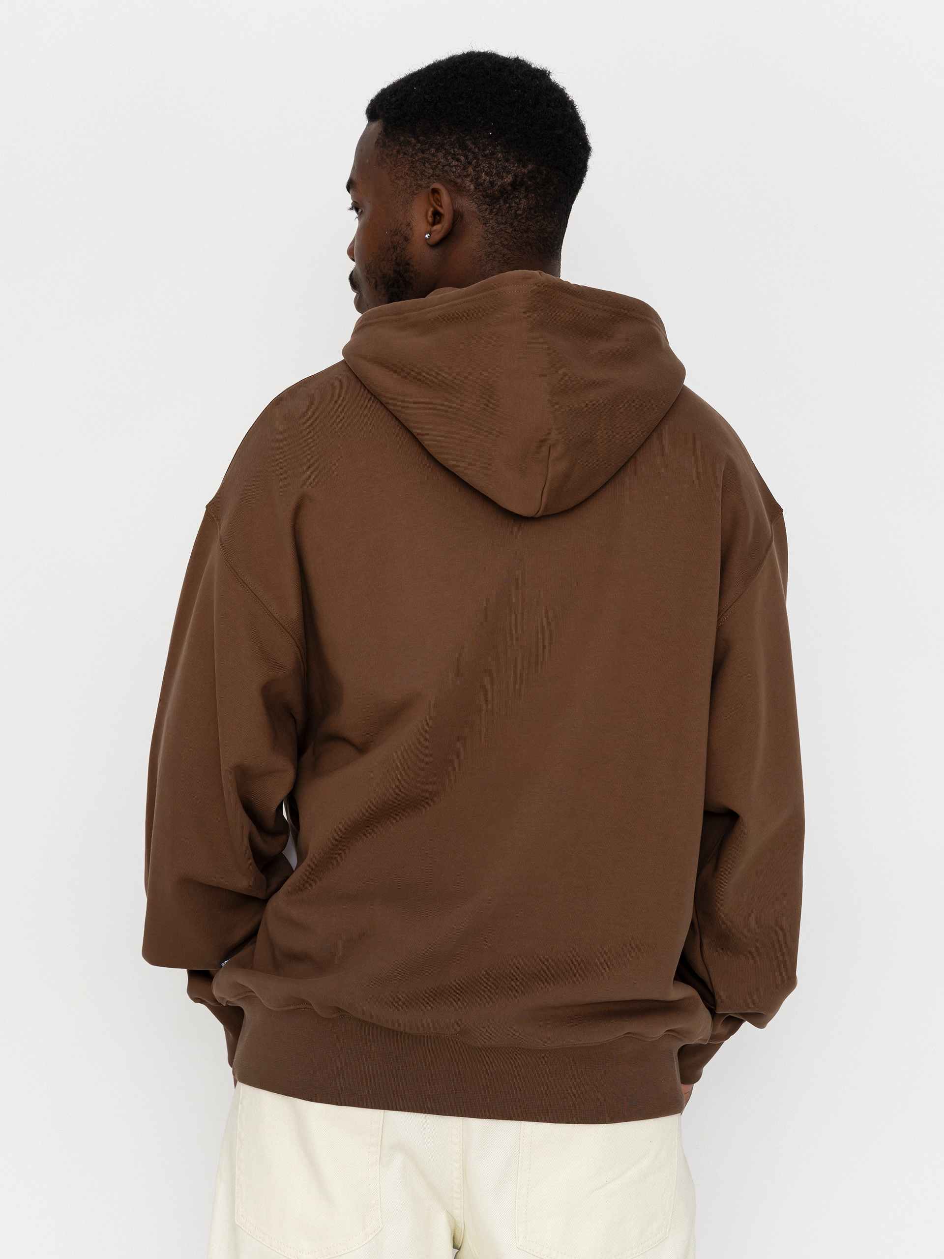 Kapucnis pulóver Vans Left Chest HD (vintage cocoa)