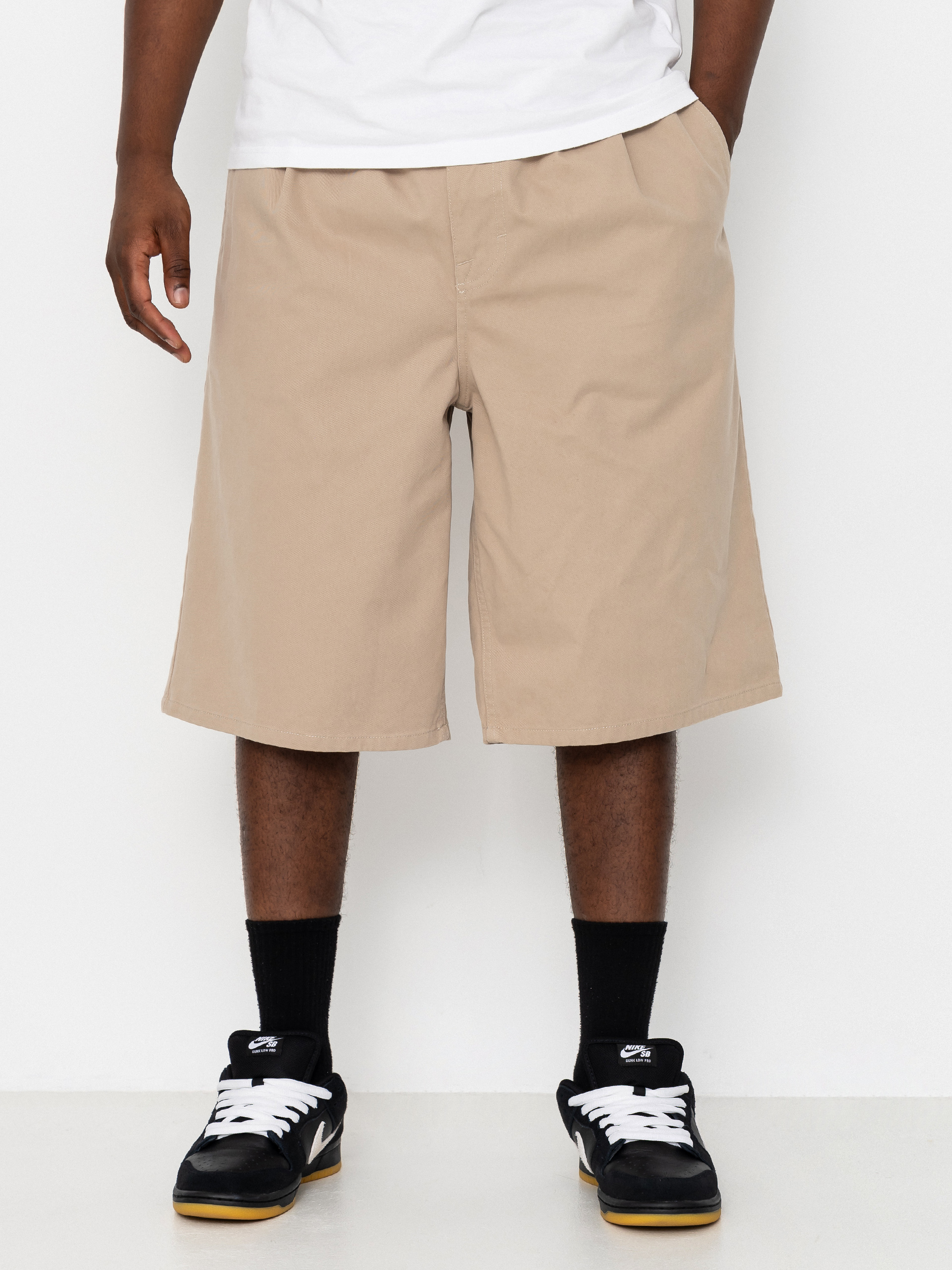 Volcom Chillow Pleat Ew Chino Sht 24 Ru00f6vidnadru00e1g (light khaki)