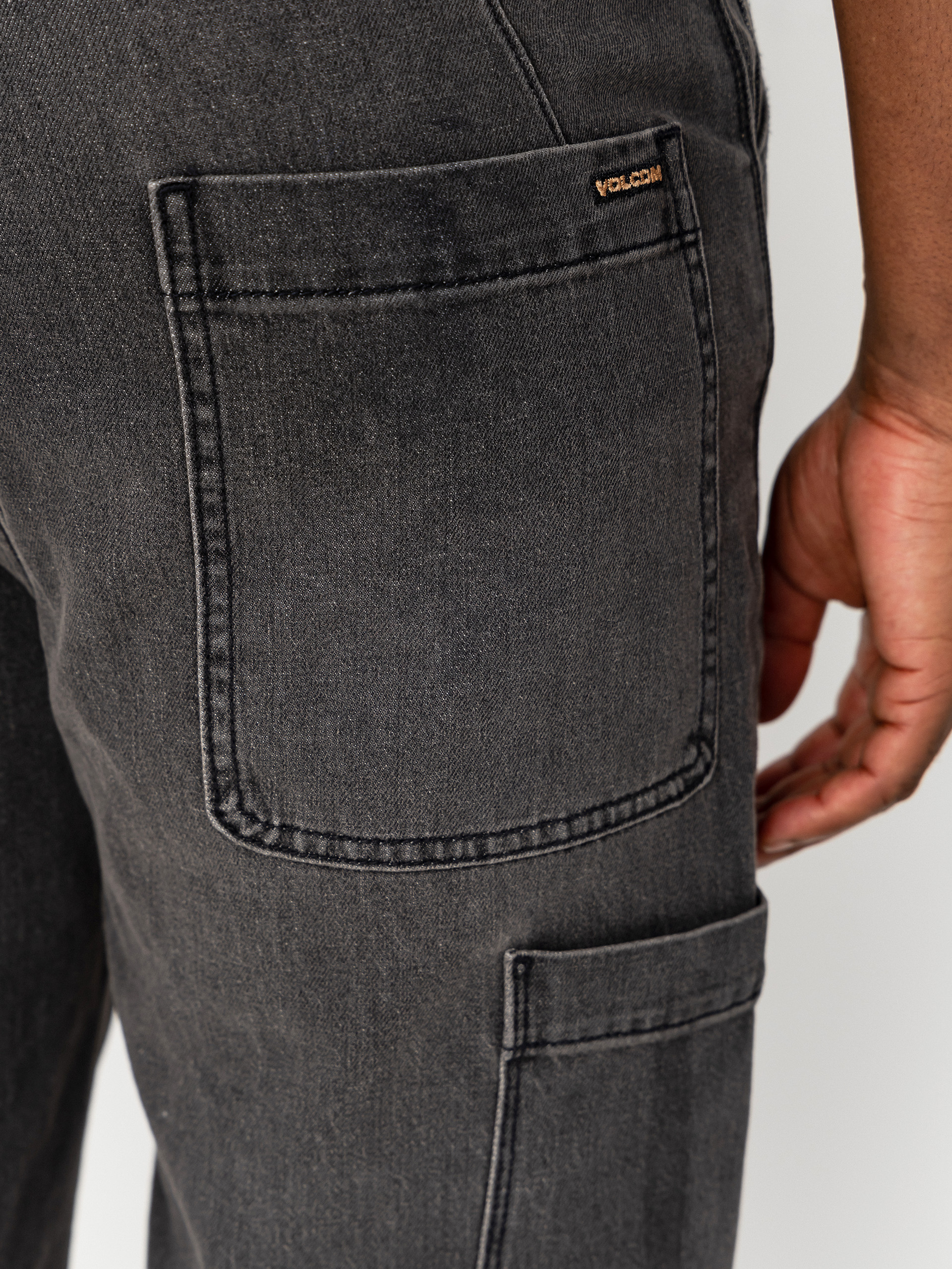 Volcom Kraftsman II Kisnadrág (black grey)