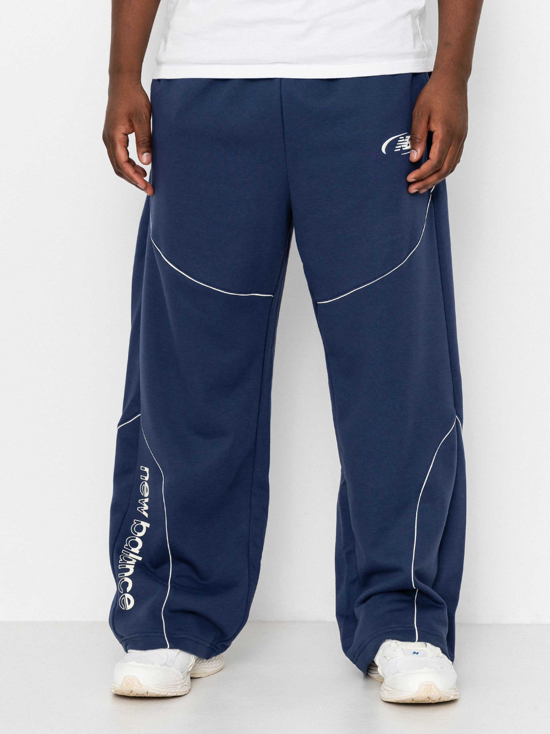 New Balance Trackside French Terry Kisnadrág (navy)