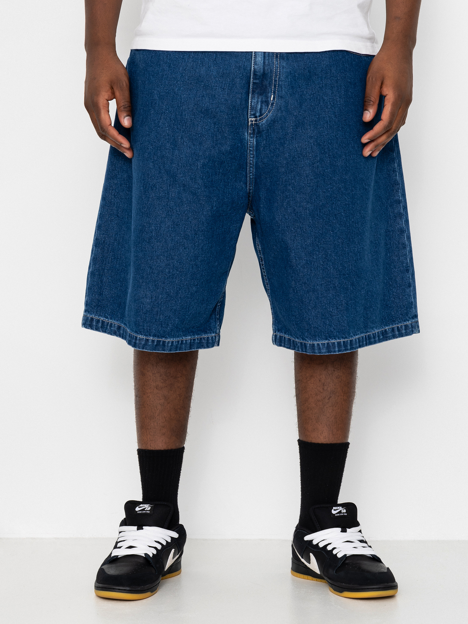 Rövidnadrág Carhartt WIP Brandon (blue stone washed)