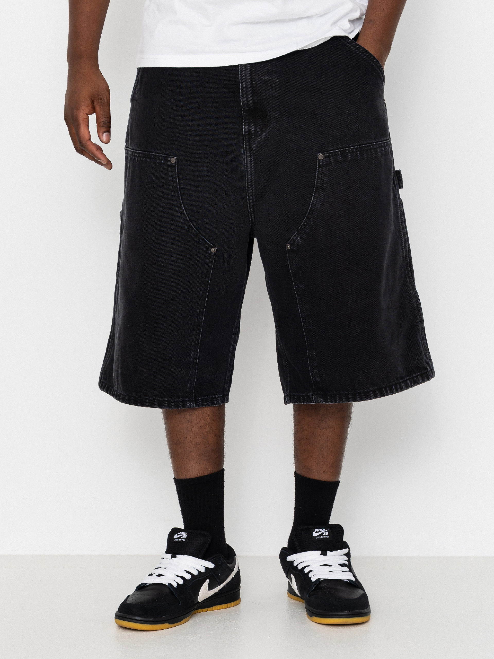Carhartt WIP OG Double Knee Rövidnadrág (black stone washed)