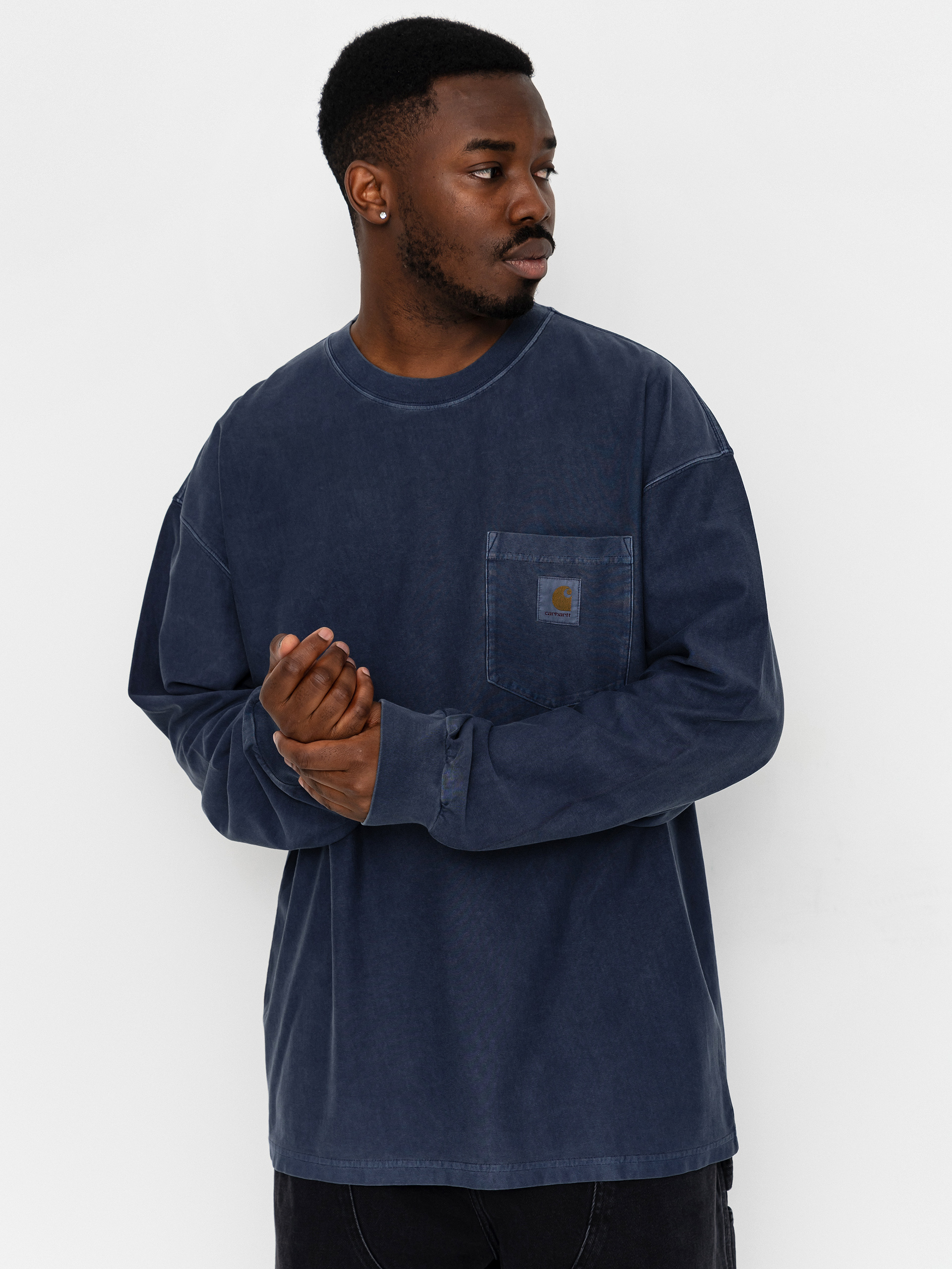Carhartt WIP Loose Pocket Hosszú ujjú felső (dark navy)