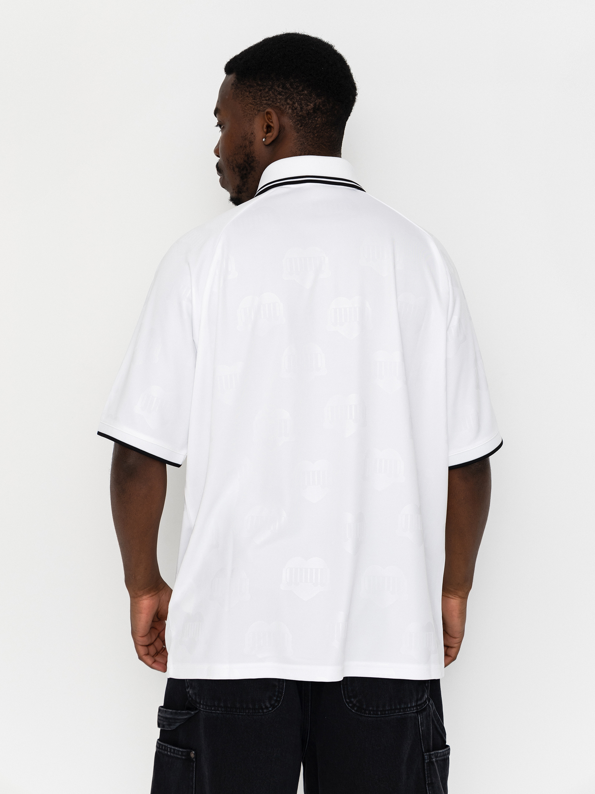 Carhartt WIP Terrace Football Póló (heart train jacquard white)