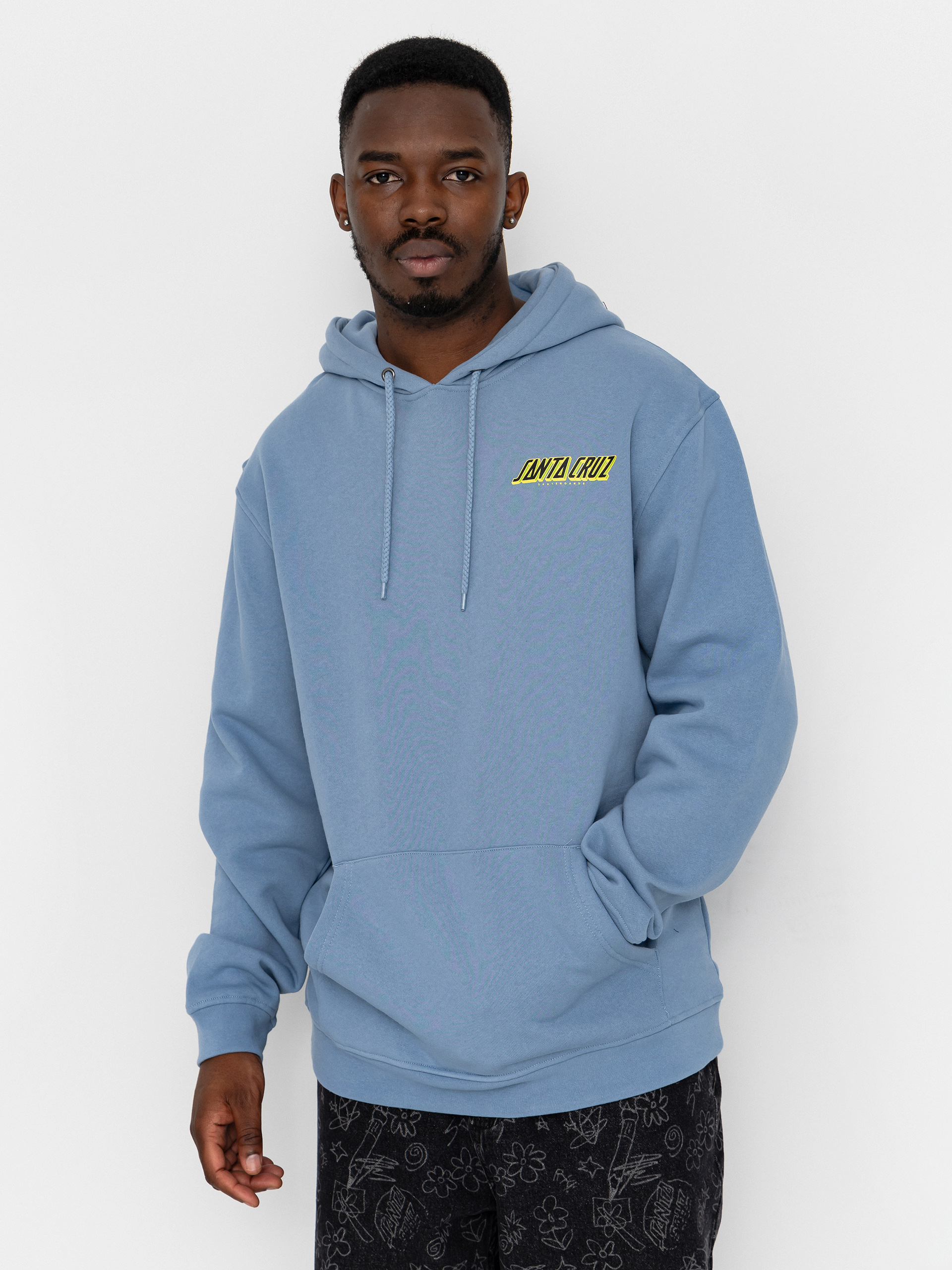 Santa Cruz Roskopp Cruz Control HD Kapucnis pulóver (faded denim)