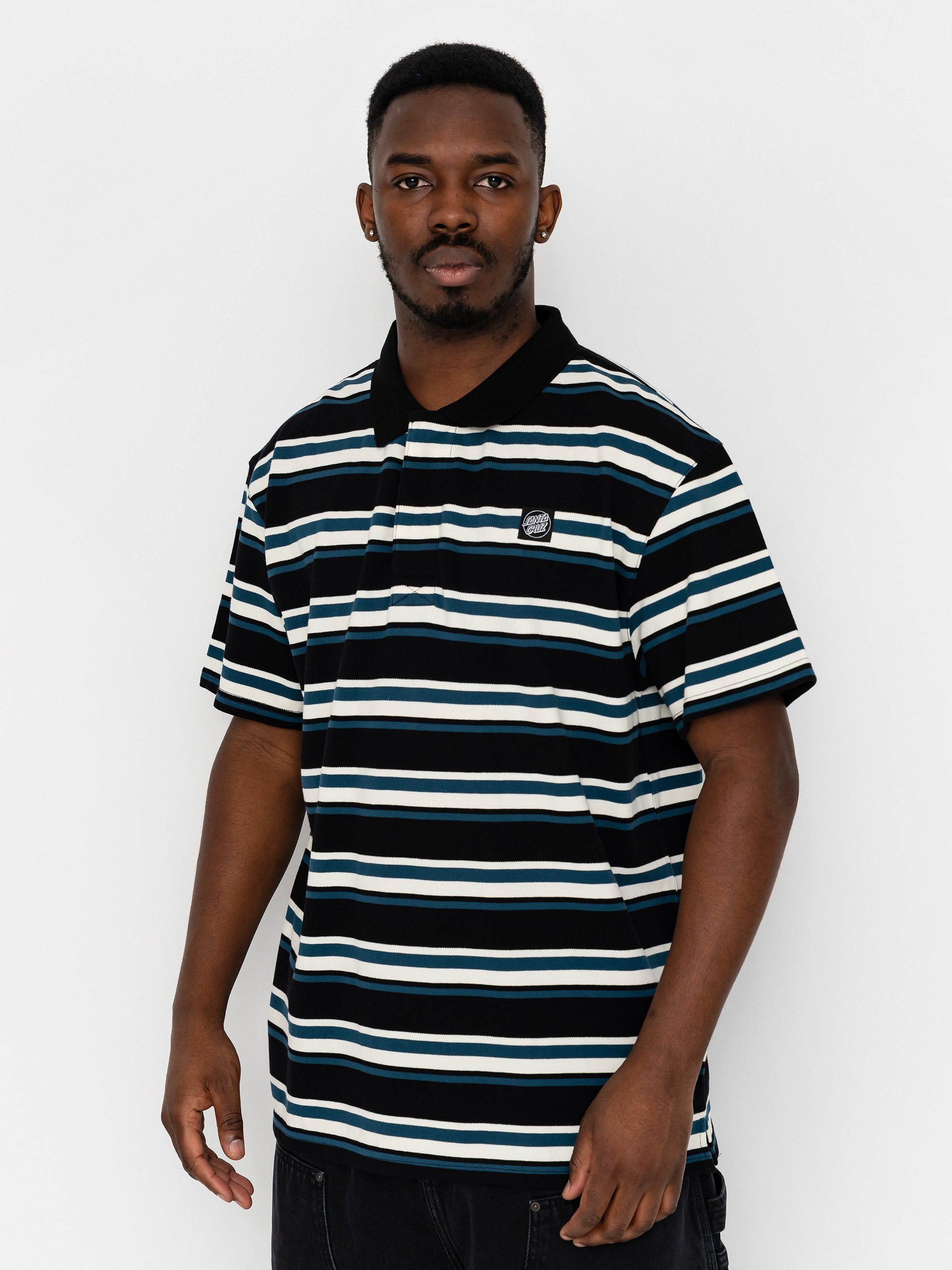 Pólóing Santa Cruz Cera (black/dark teal)