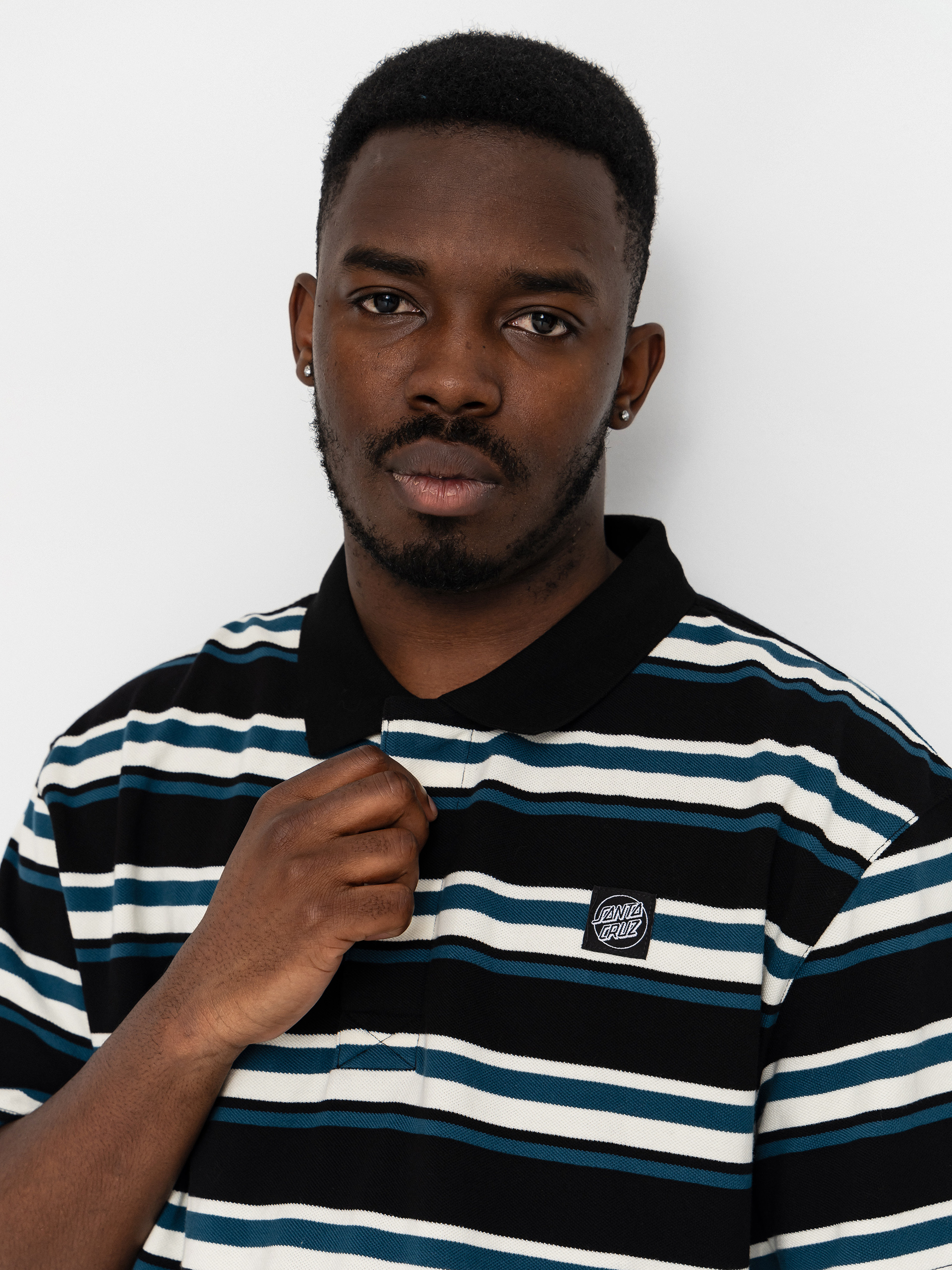 Pólóing Santa Cruz Cera (black/dark teal)
