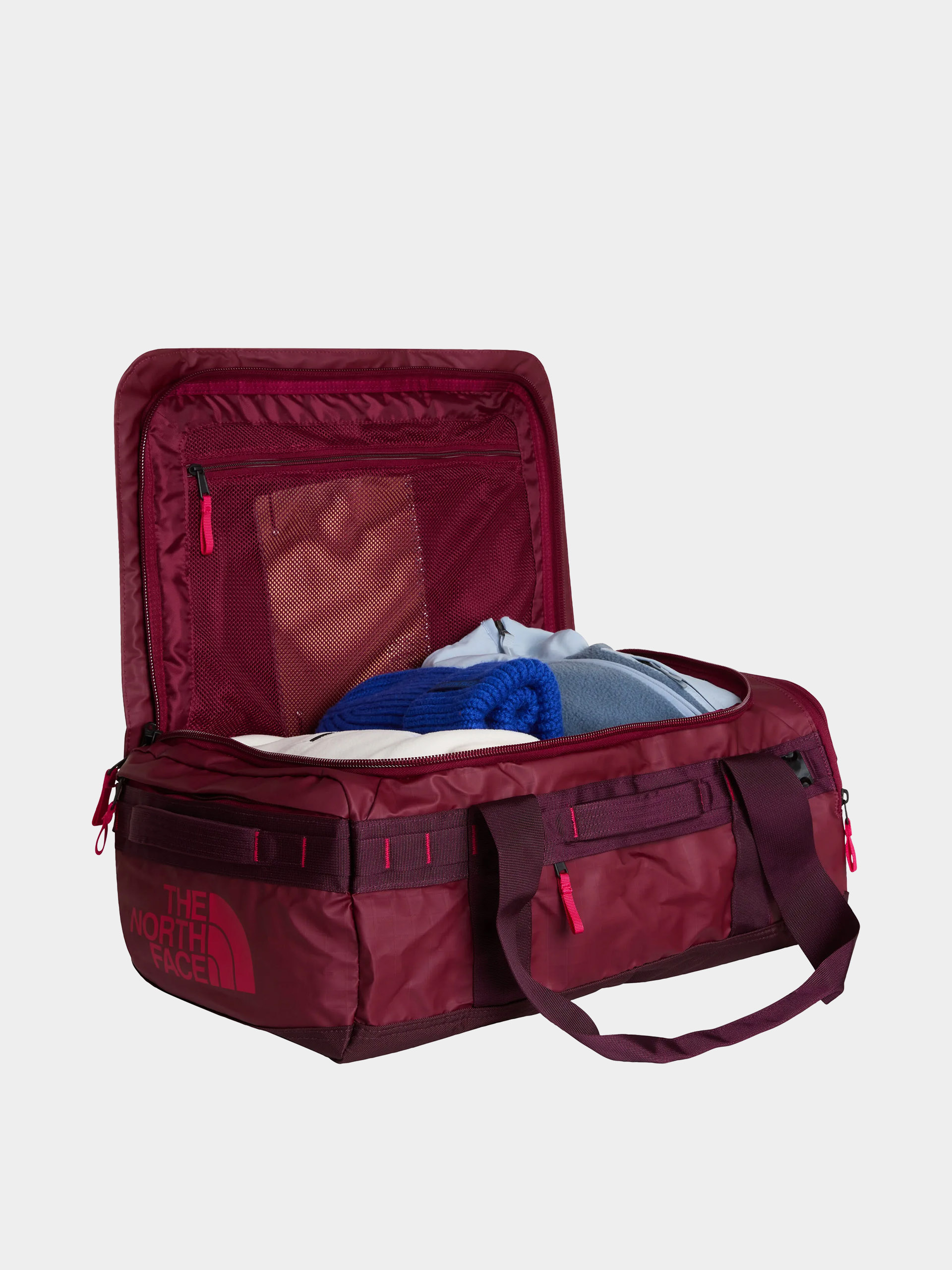 Táska The North Face Base Camp Voyager Duffel 42L (burgundy crush/deep bur)