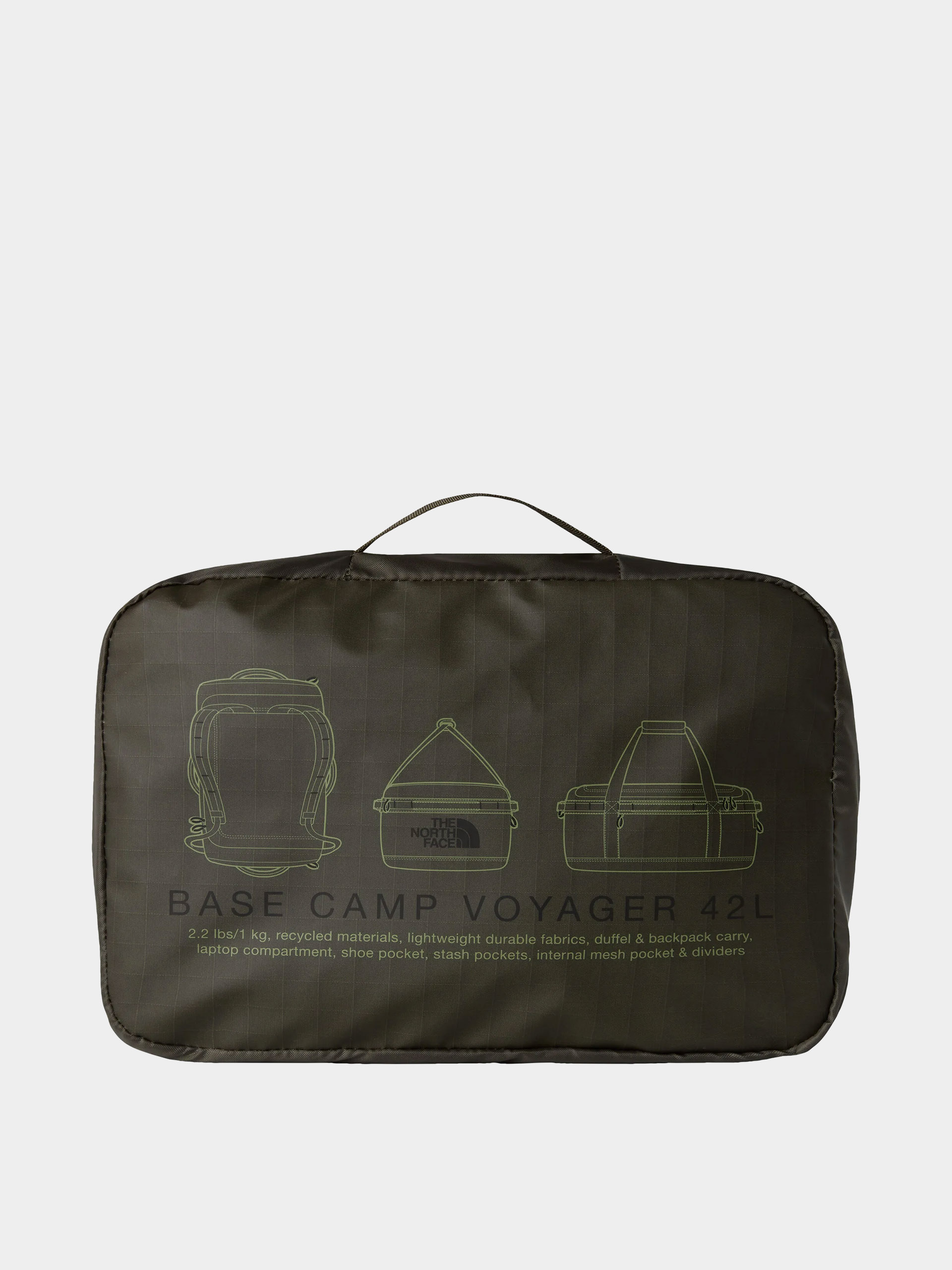 Táska The North Face Base Camp Voyager Duffel 42L (new taupe green/tnf black)