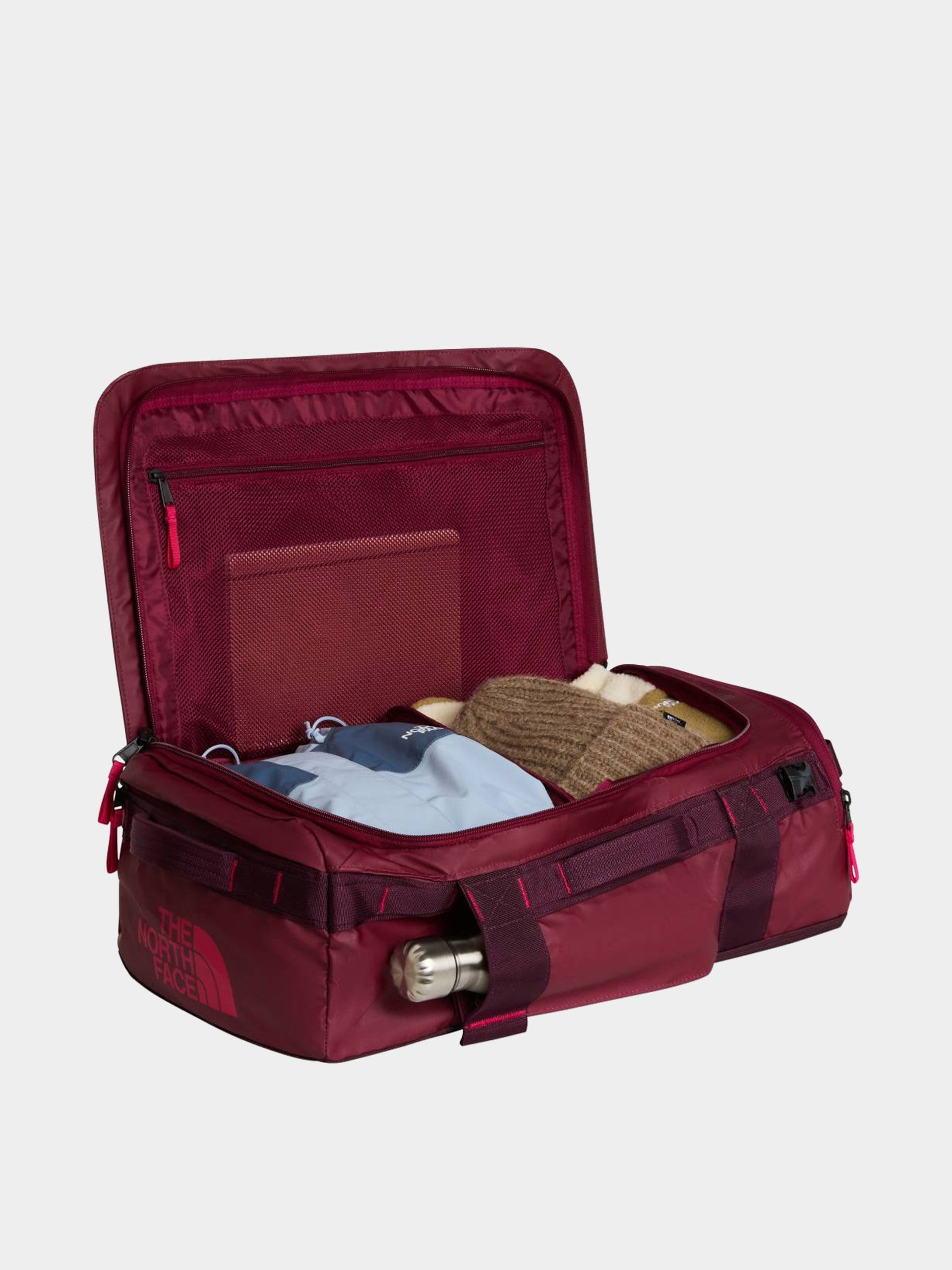 Táska The North Face Base Camp Voyager Duffel 32L (burgundy crush/deep bur)