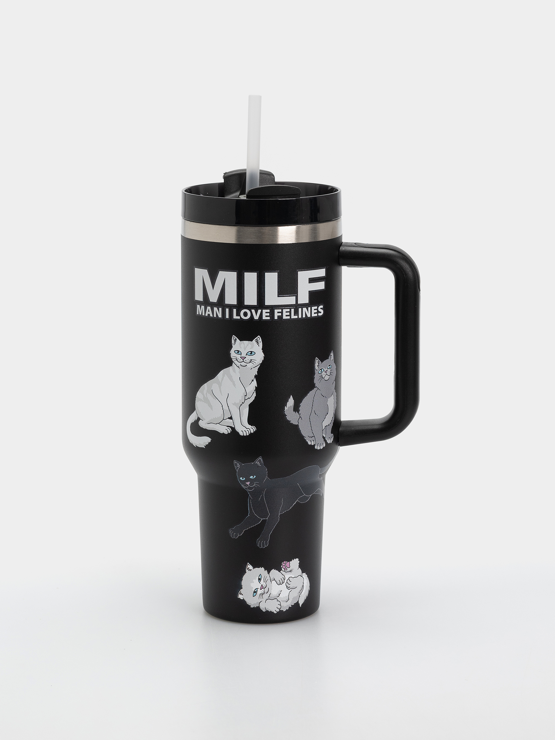 RipNDip Man I Love Felines Big Ol Cup Tumbler Termikus bögre