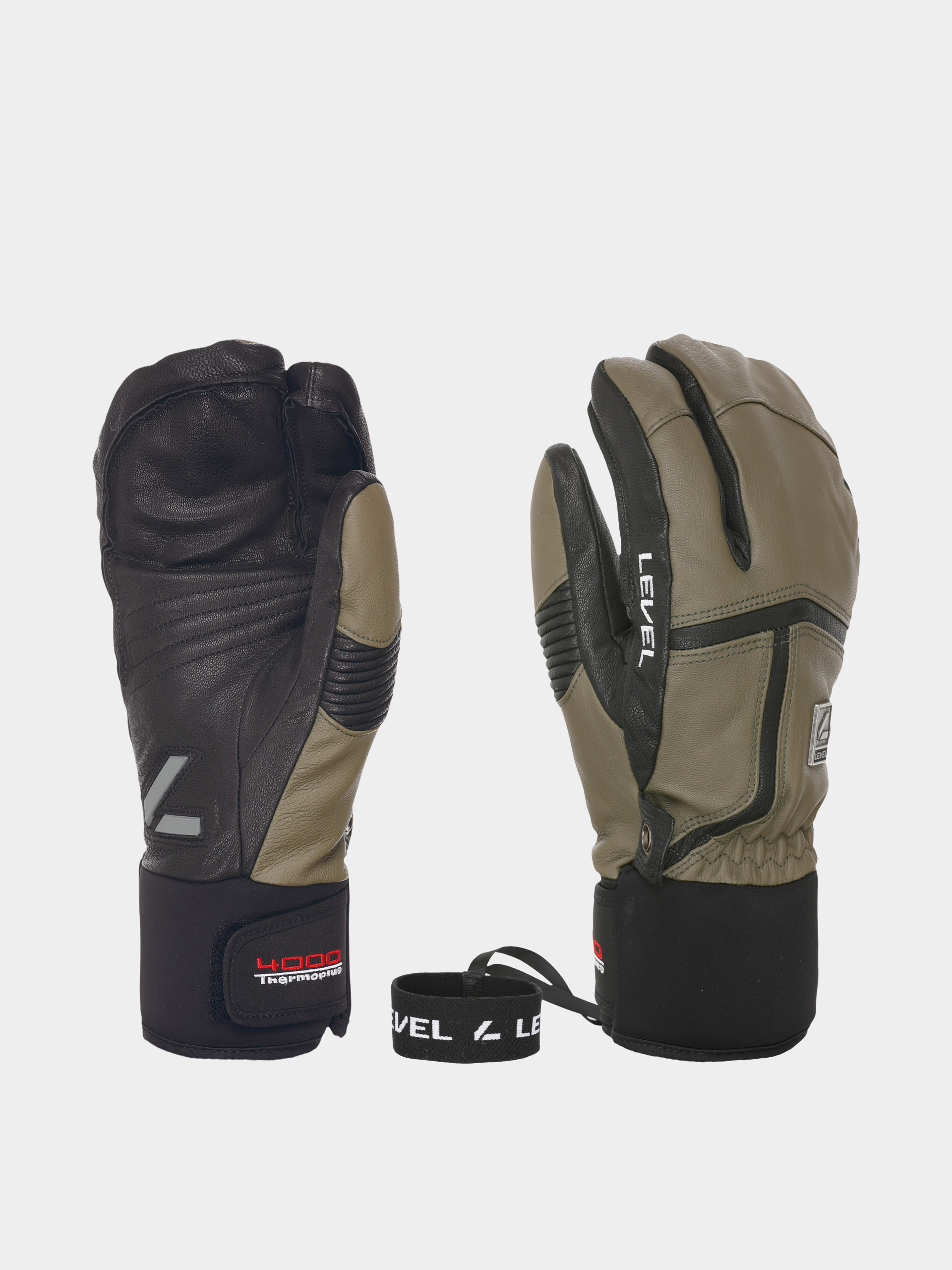 Level Off Piste Leather Trigger Kesztyű (clay)