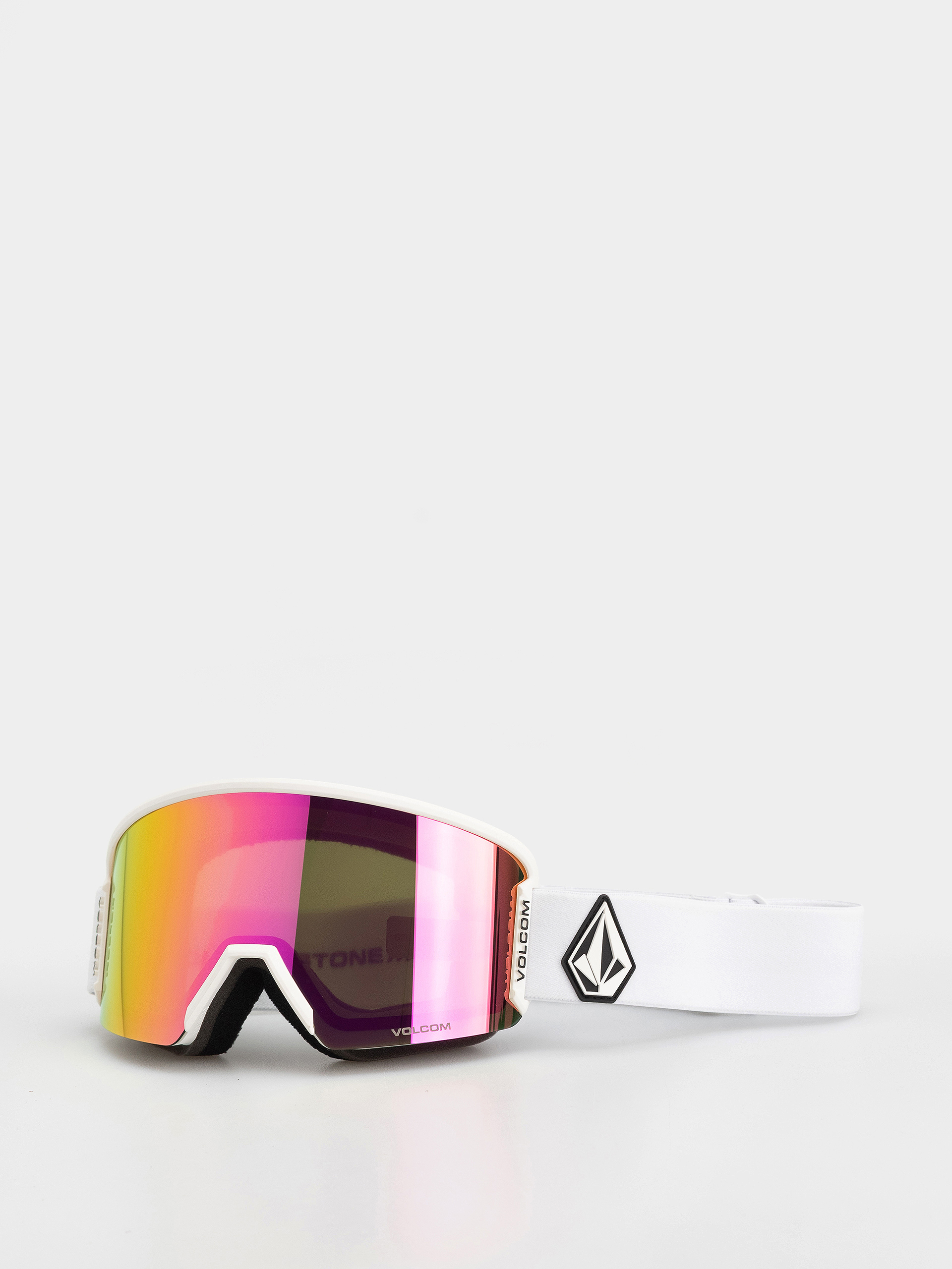 Volcom Garden 2 Snowboard szemüveg (matte white/pink chrome+bl yellow)