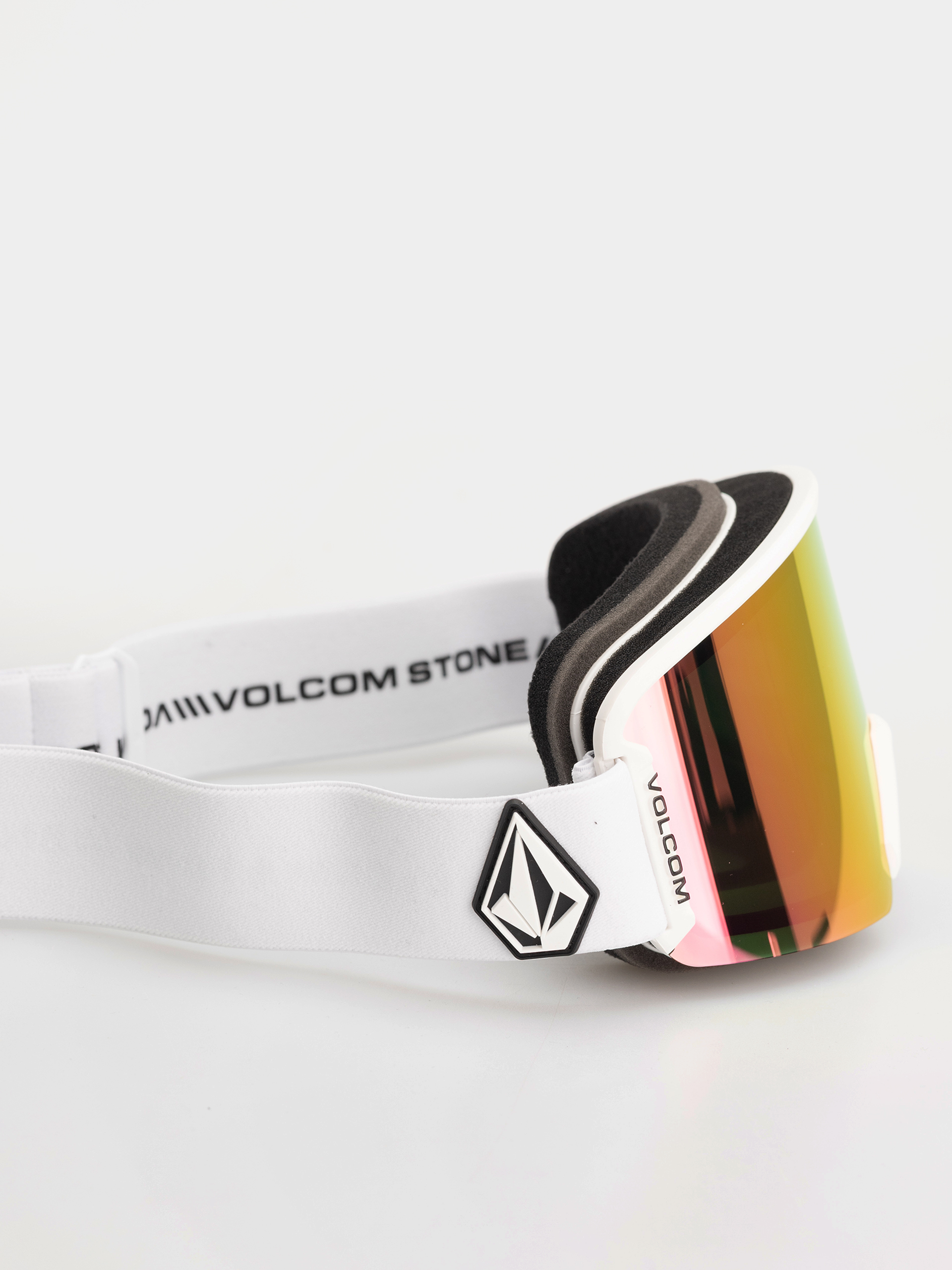 Volcom Garden 2 Snowboard szemüveg (matte white/pink chrome+bl yellow)