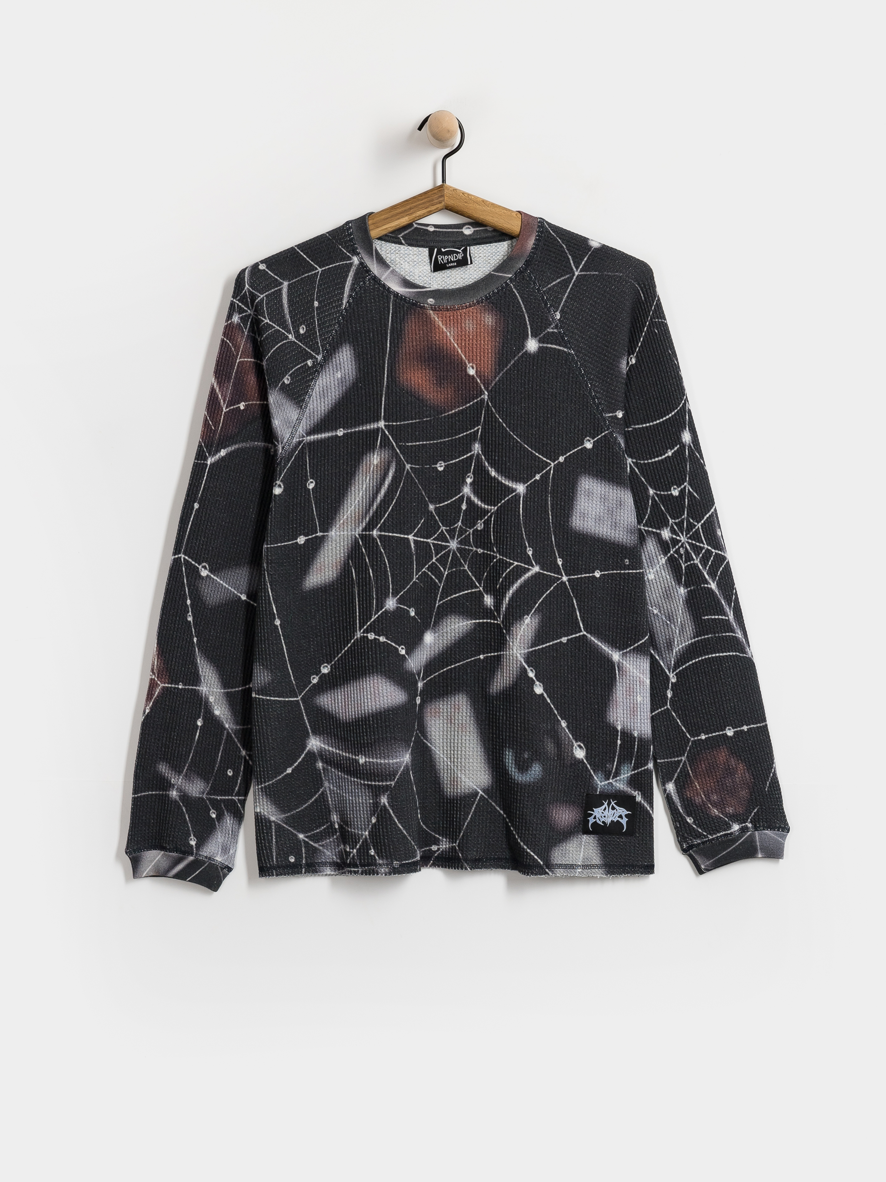 RipNDip Redemption Waffle Knit Hosszú ujjú felső (black)