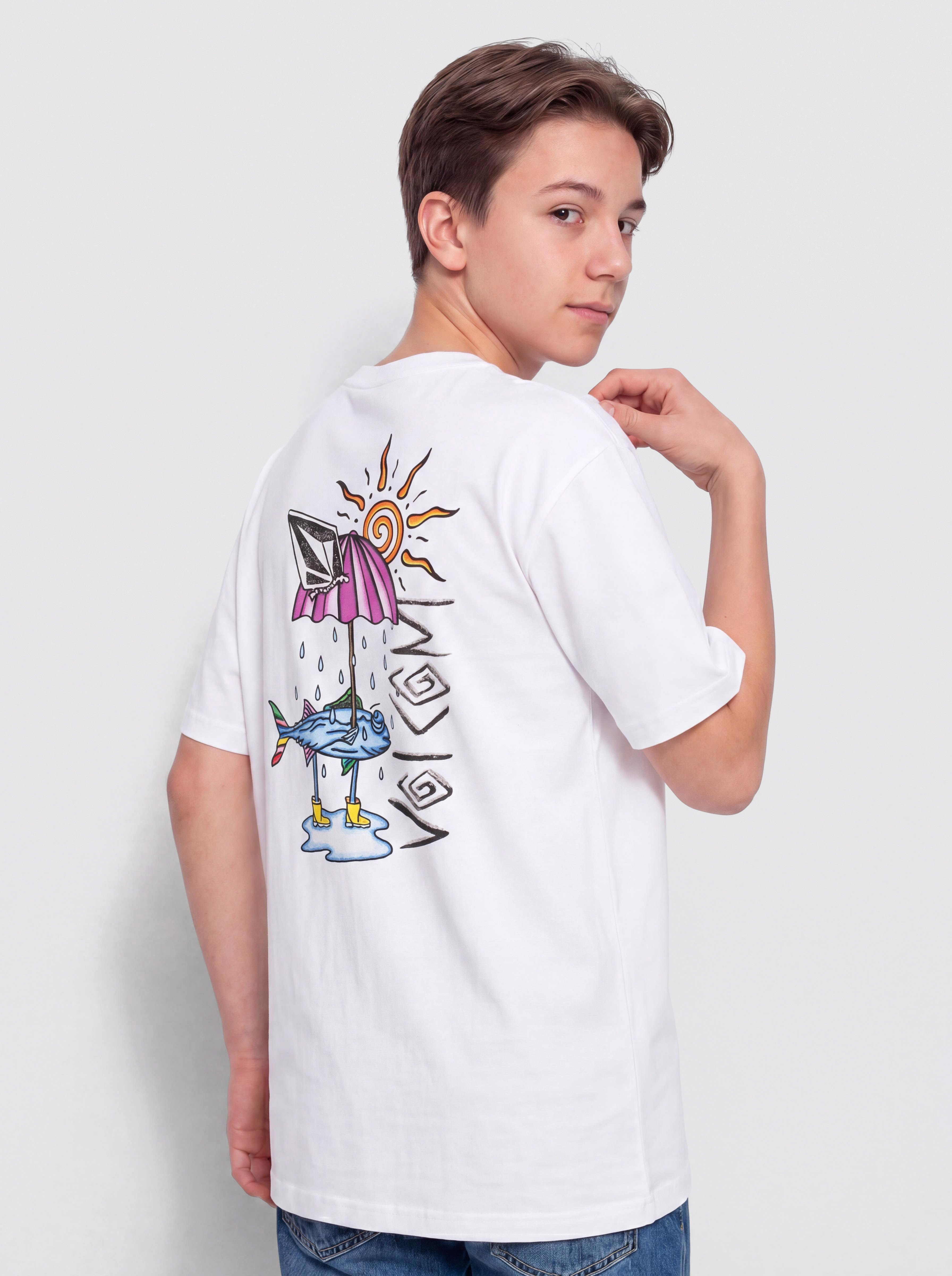 Volcom Sunfish Bsc JR Póló (white)
