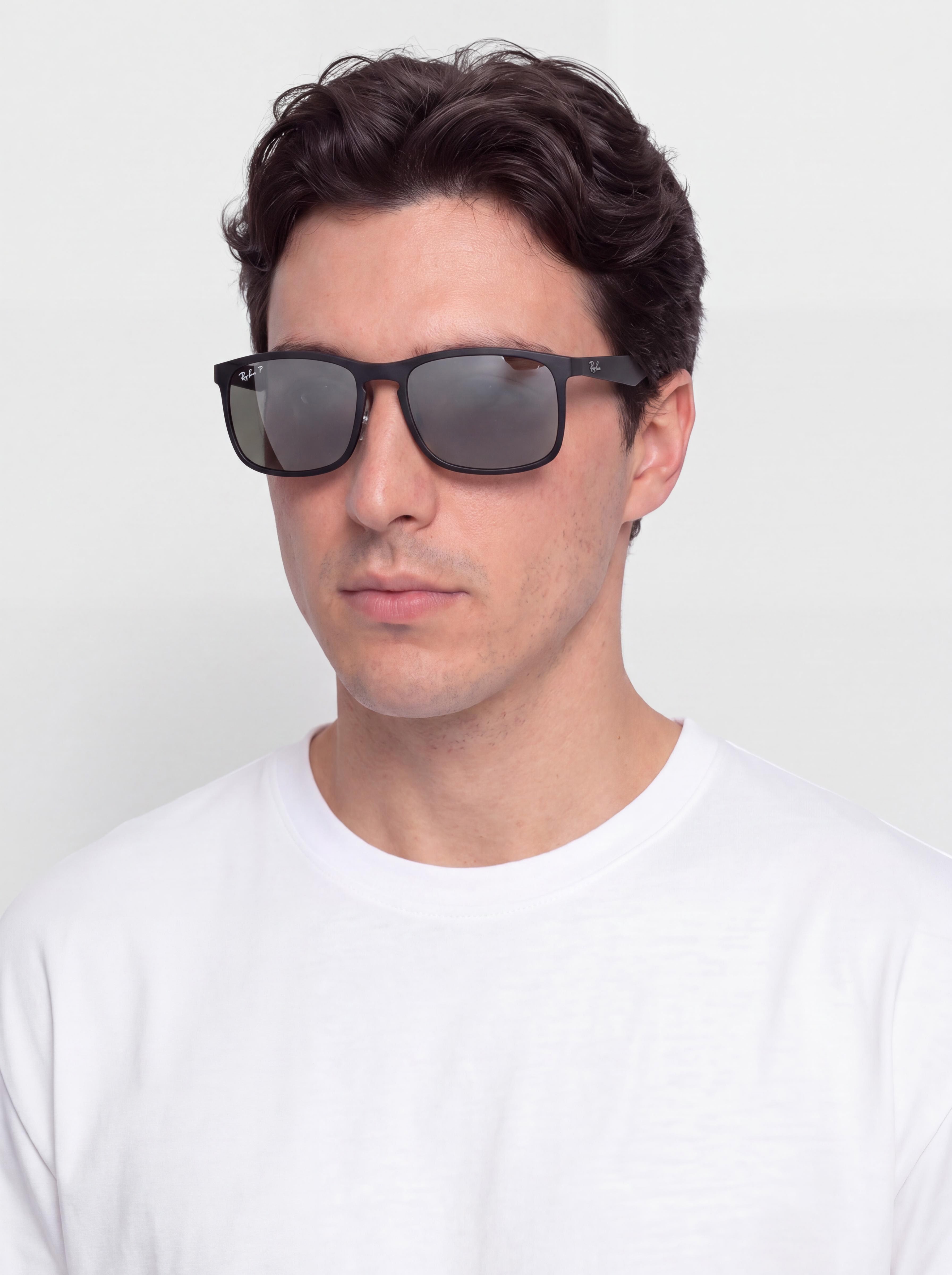 Ray-Ban Rb4264 Polarized Napszemüvegek (matowy czarny/silver polarized)