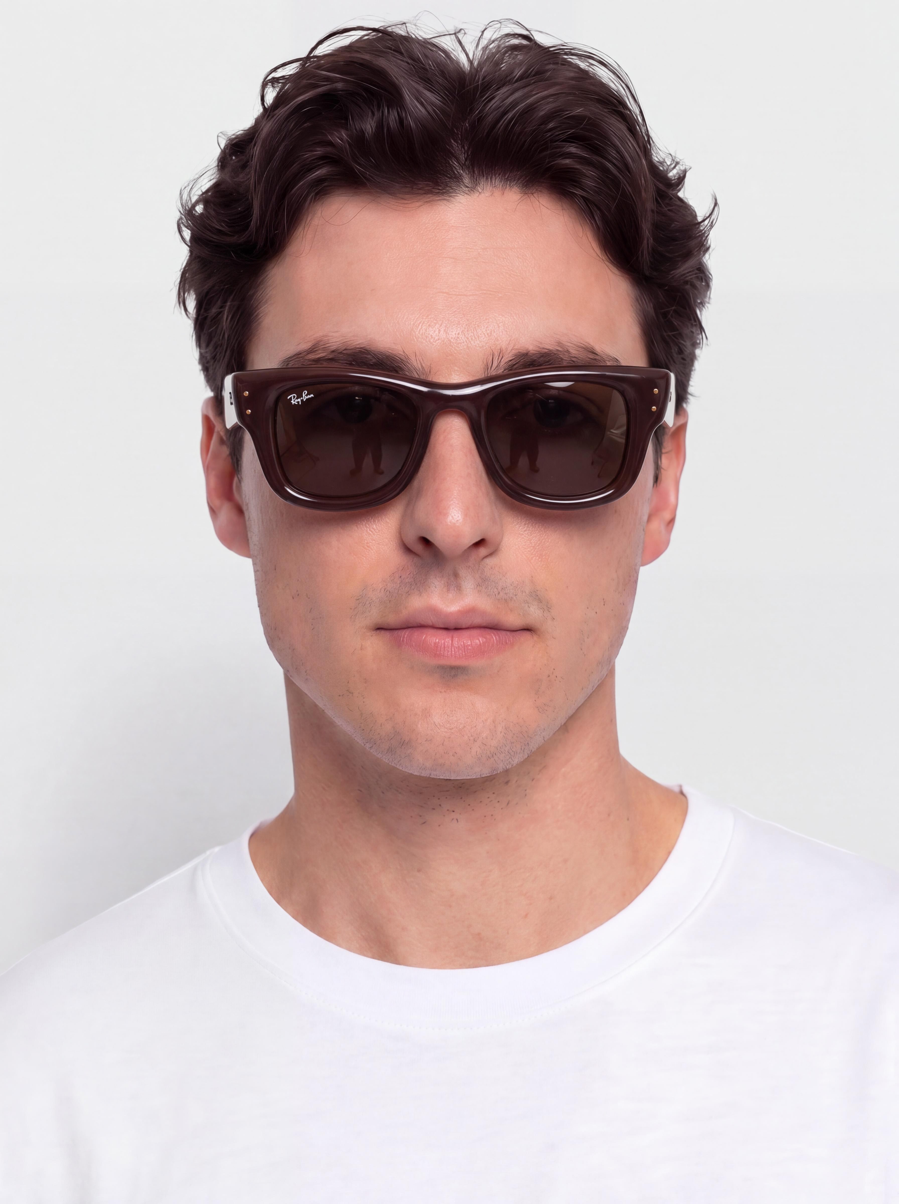 Ray-Ban Wayfarer Puffer Napszemüvegek (polerowany ciemnobrązowy/ciemnobrązowy)