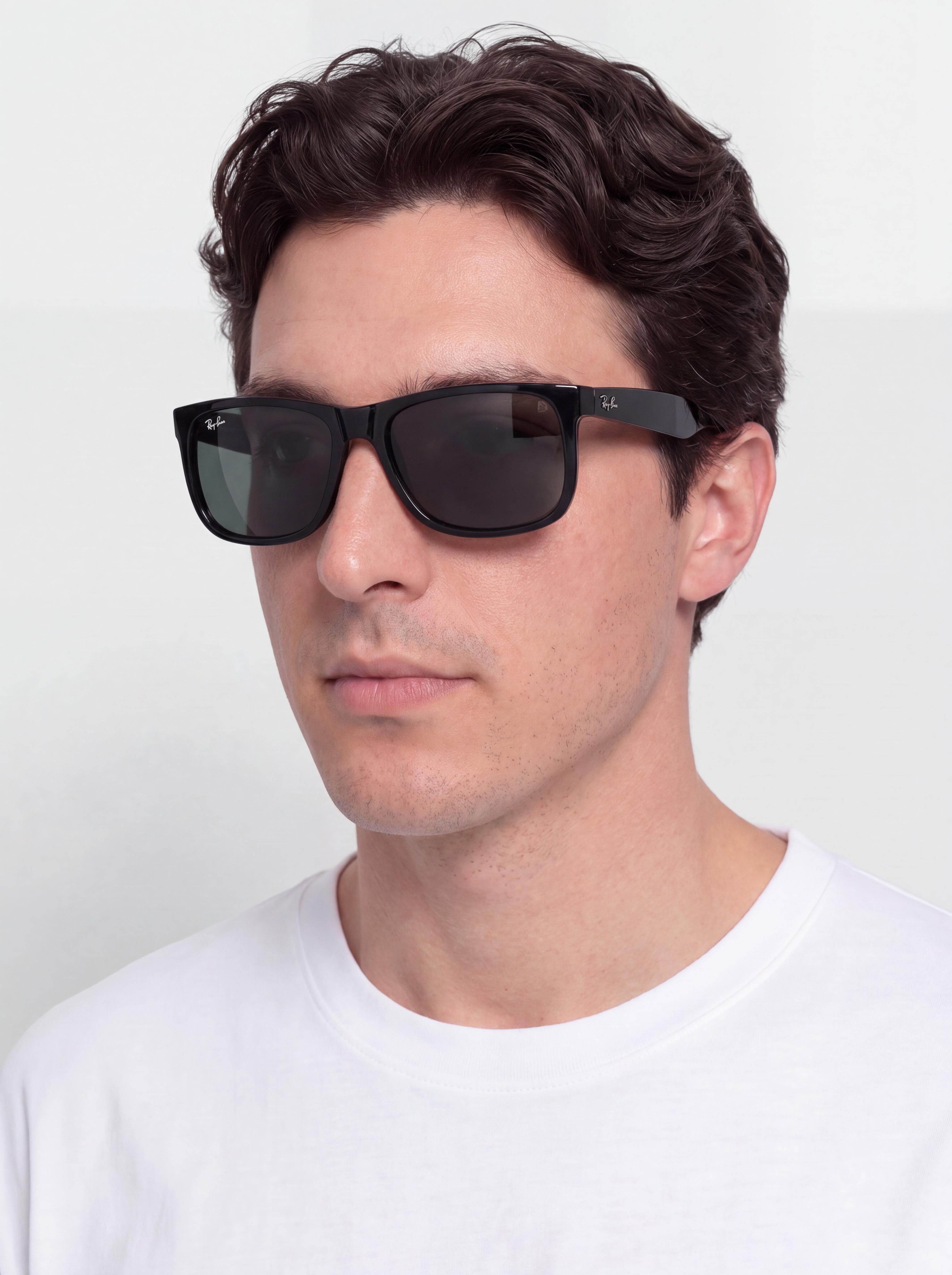 Napszemu00fcvegek Ray-Ban Justin Classic (polerowany czarny/ciemnozielony)