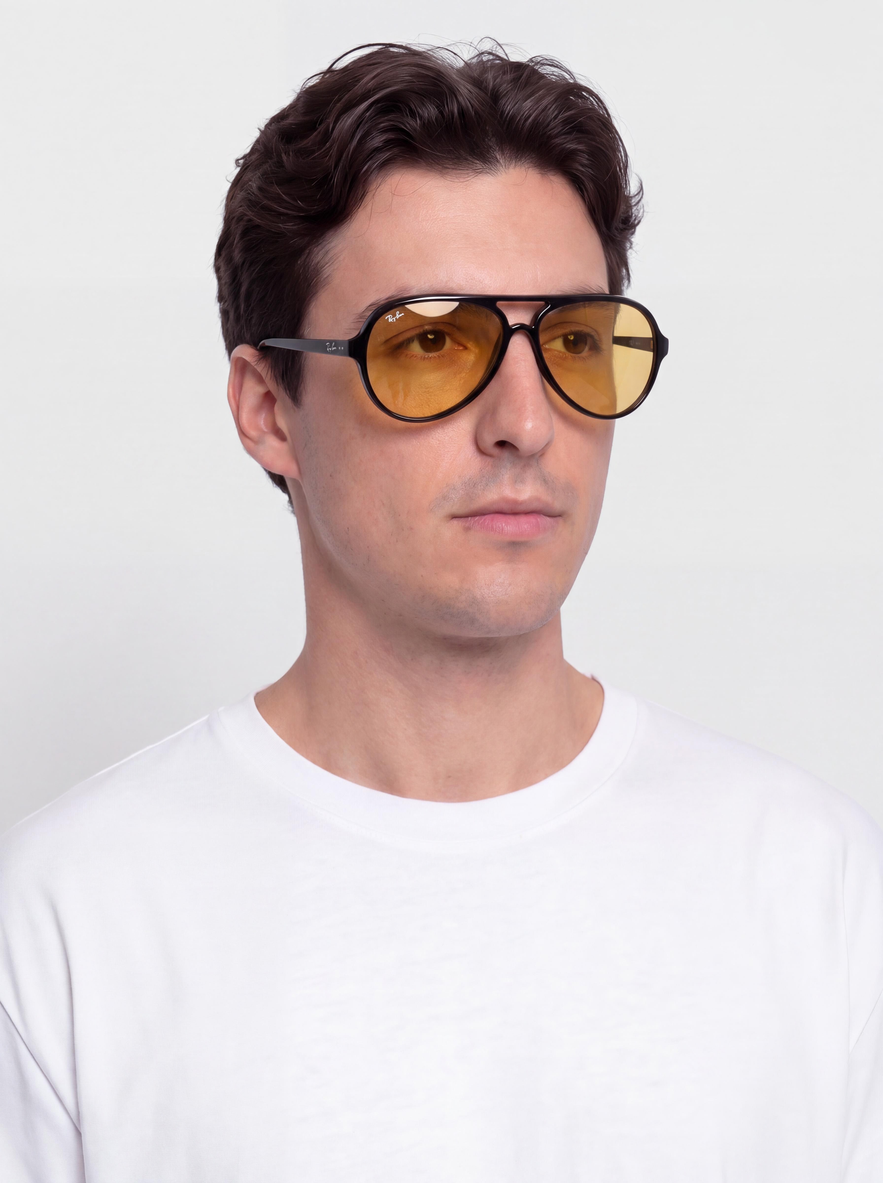 Ray-Ban Cats 5000 Classic Summer Capsule Napszemüvegek (polerowany czarny/pomarańczowy)