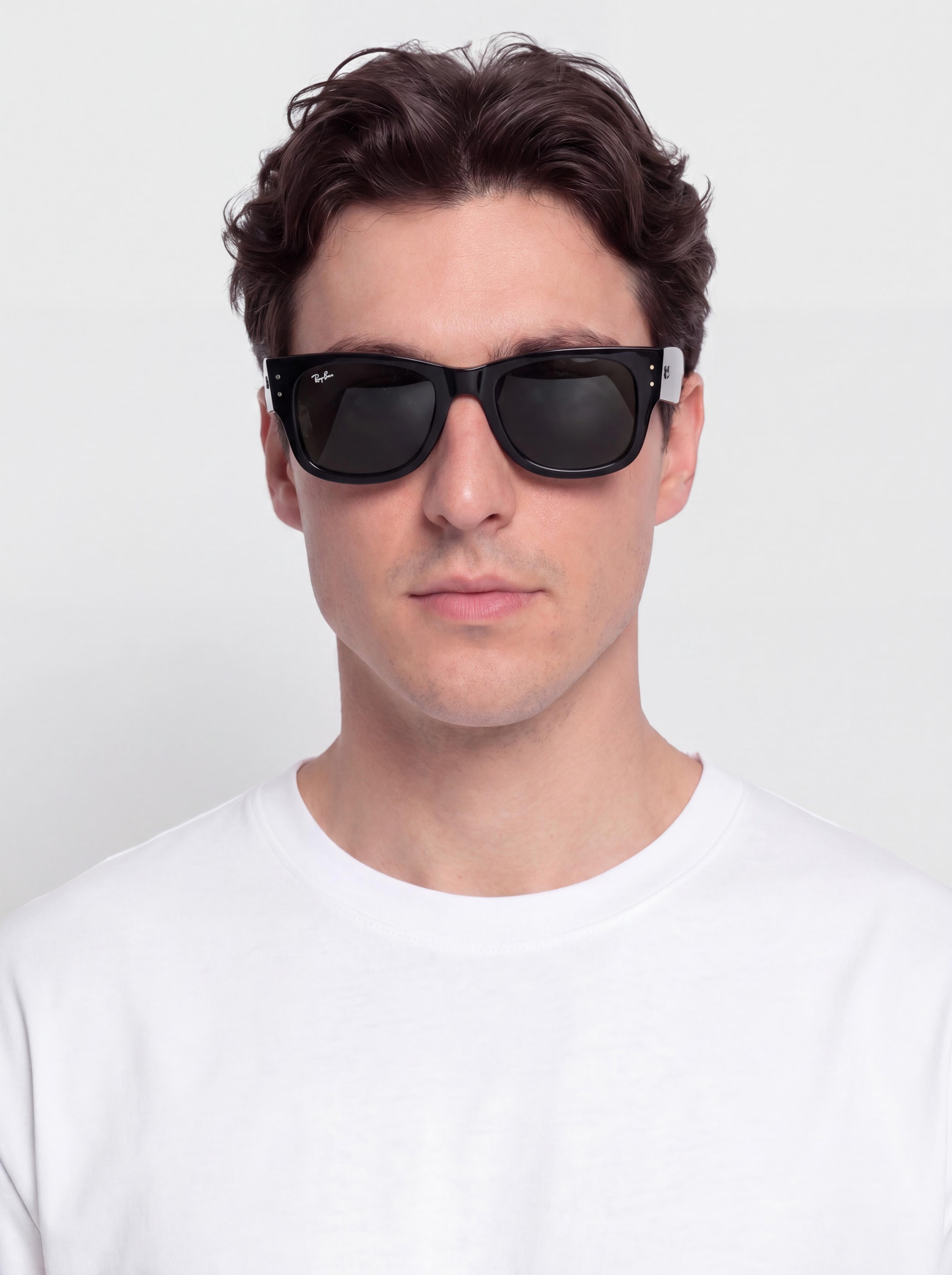 Ray-Ban Mega Wayfarer Napszemüvegek (polerowany czarny/zielony)