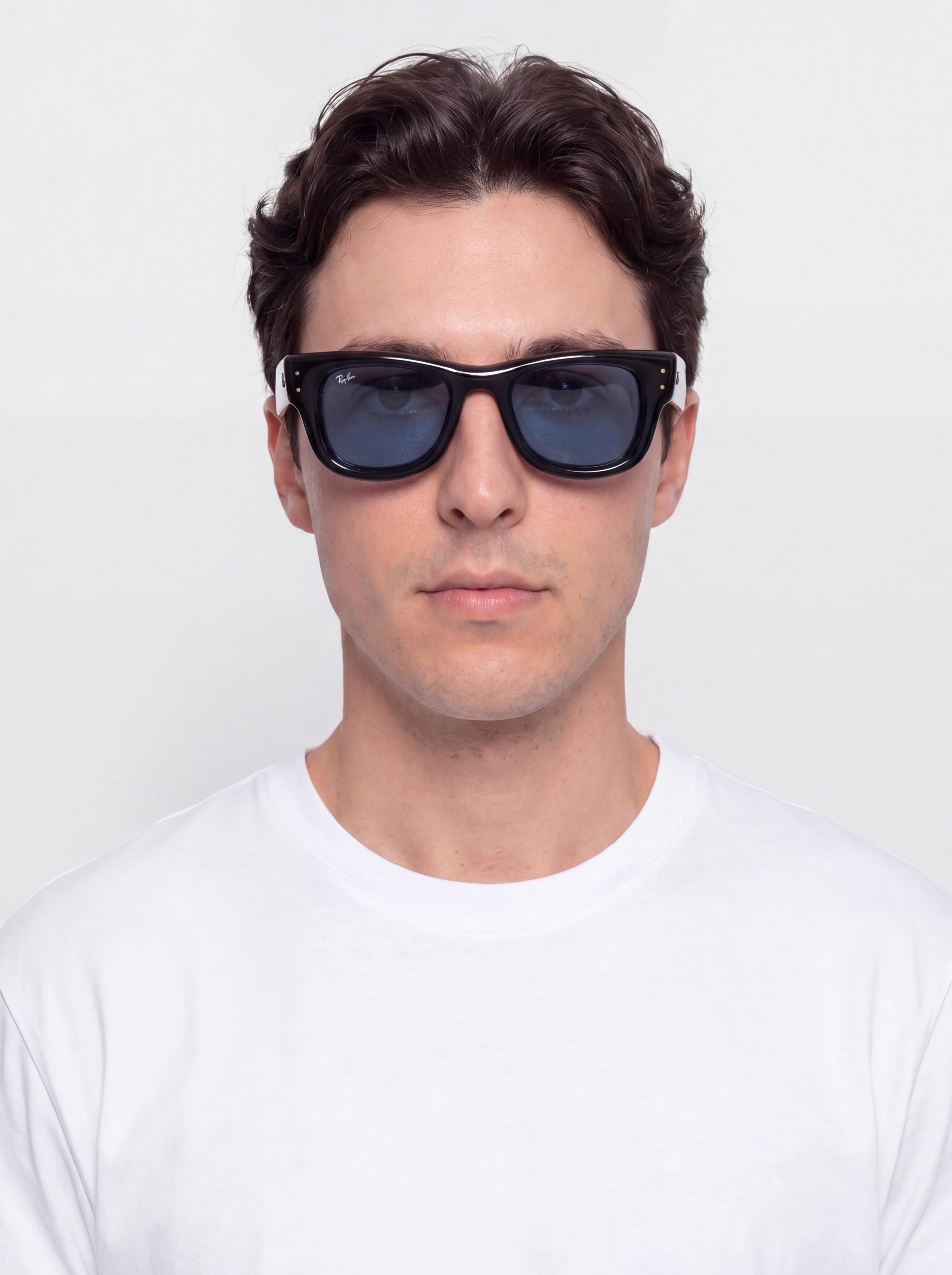Ray-Ban Wayfarer Puffer Napszemüvegek (polerowany czarny/ciemnoniebieski)