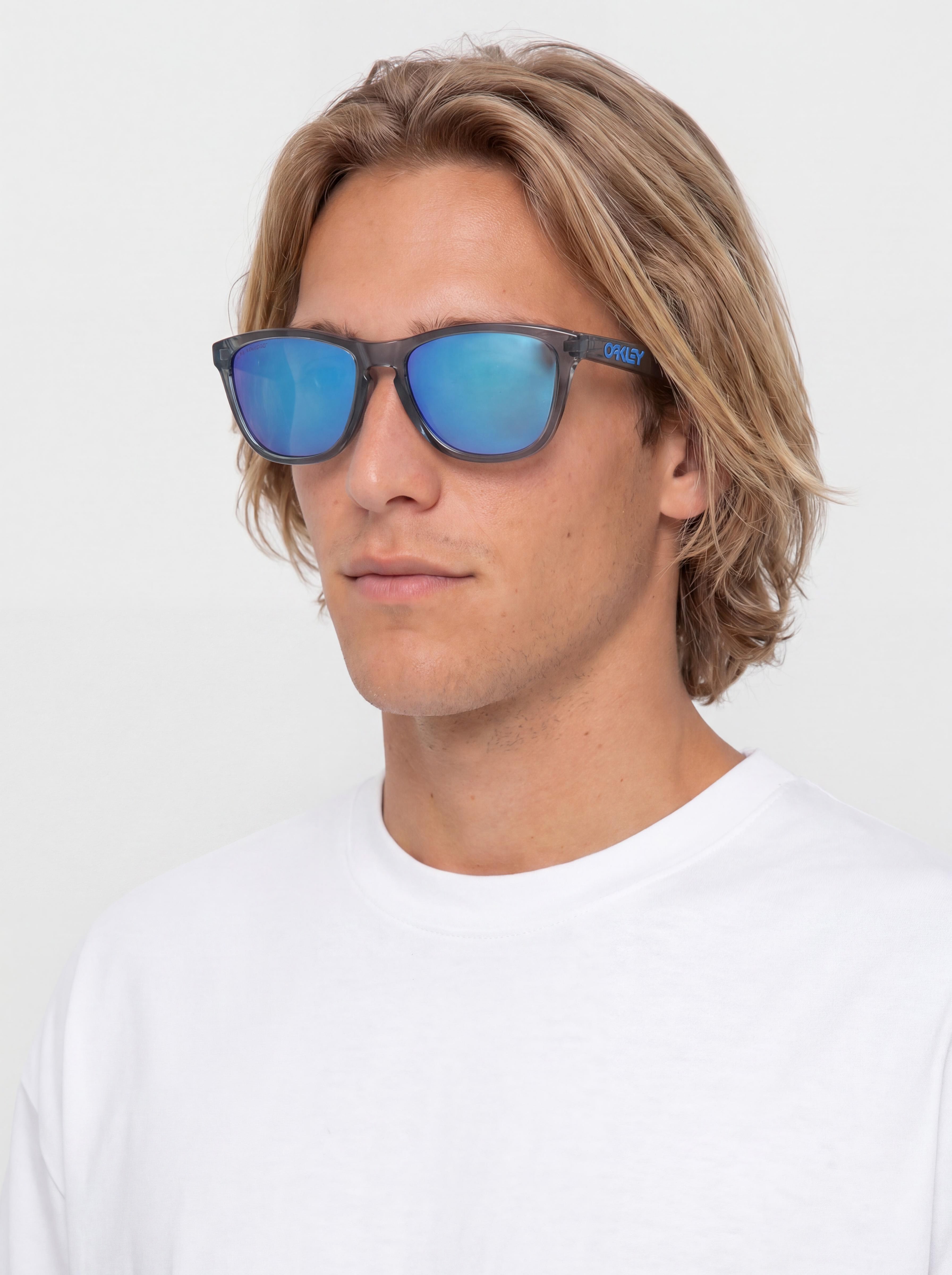 Oakley Frogskins Napszemu00fcvegek (crystal black/prizm sapphr irid polar)