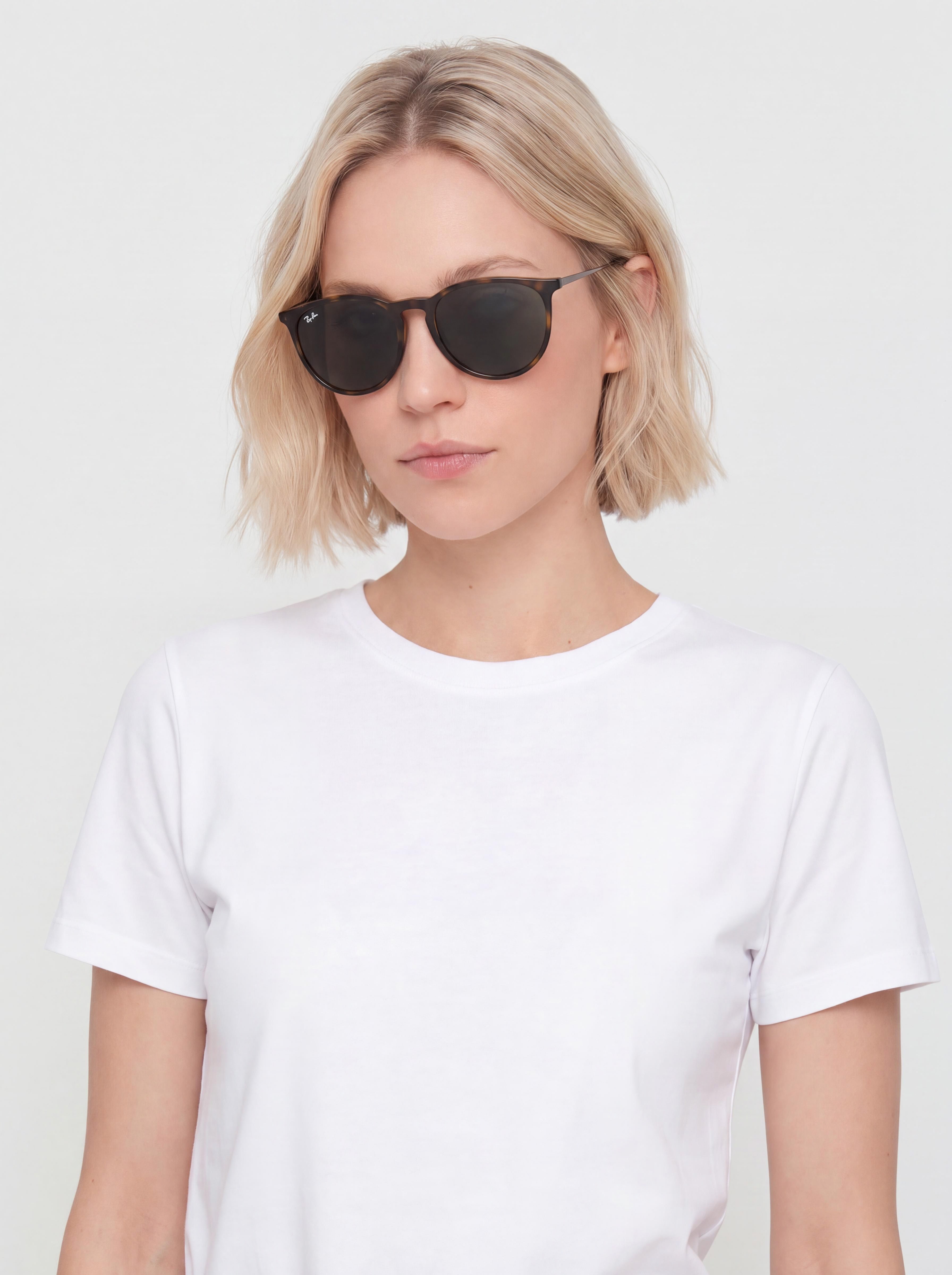 Ray-Ban Erika Classic Napszemüvegek (polerowany jasna havana/zielone g-15)