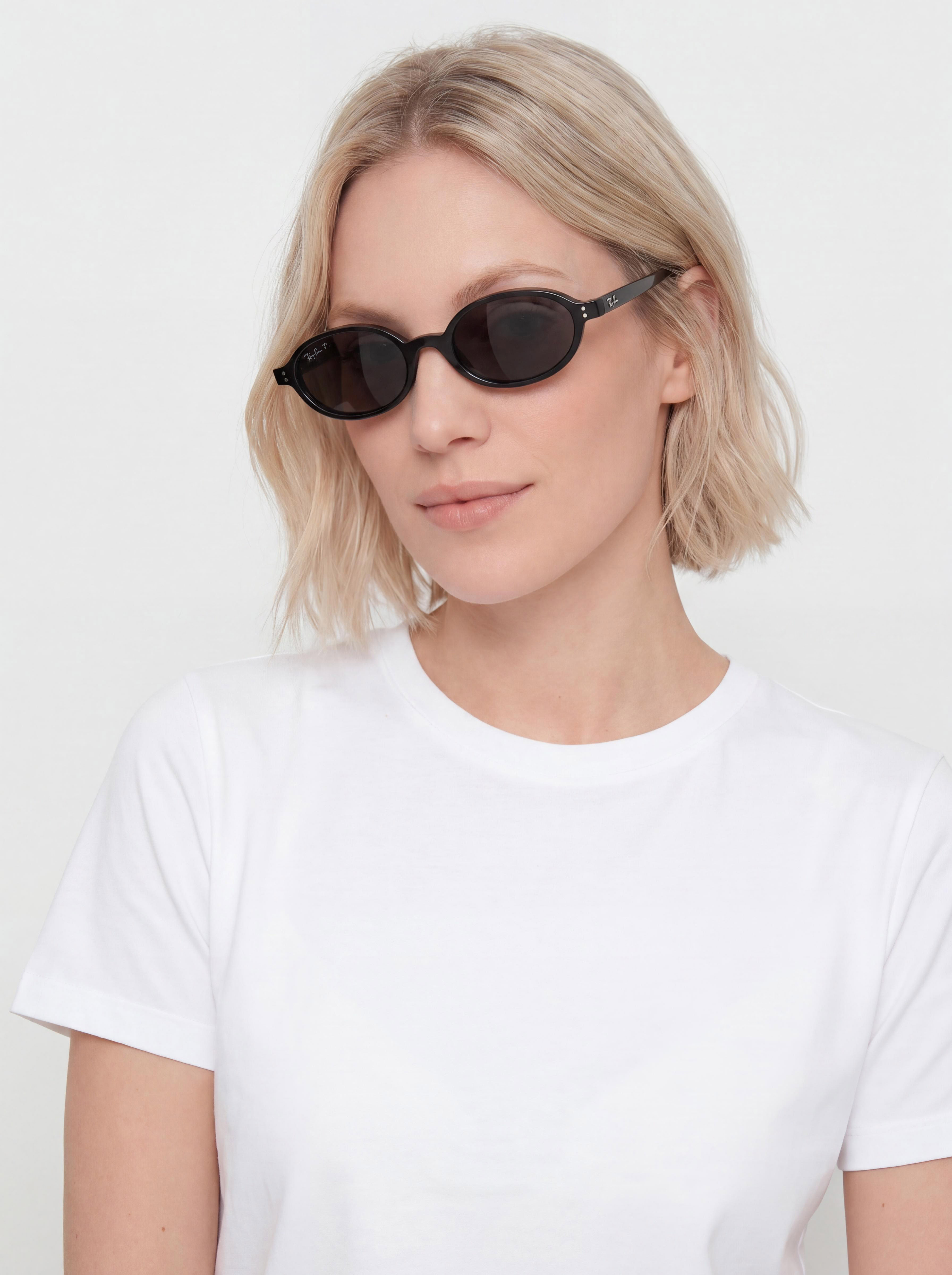 Ray-Ban Khal Napszemu00fcvegek (polerowany czarny/polaryzacyjne ciemnoszary)